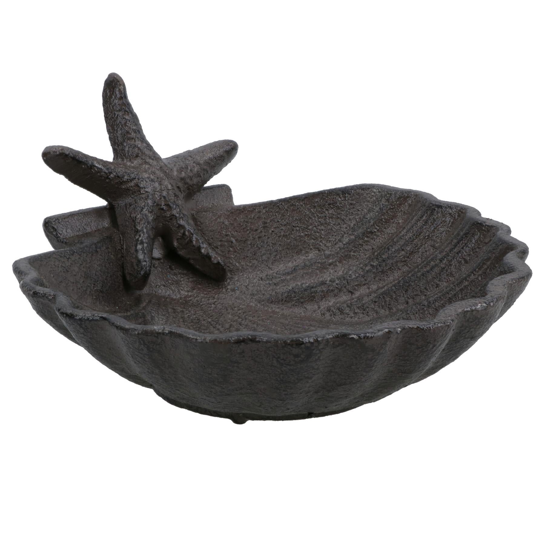 Starfish On Shell Soap Dish Bar Holder Seaside Vibe Bathroom Toilet Beach