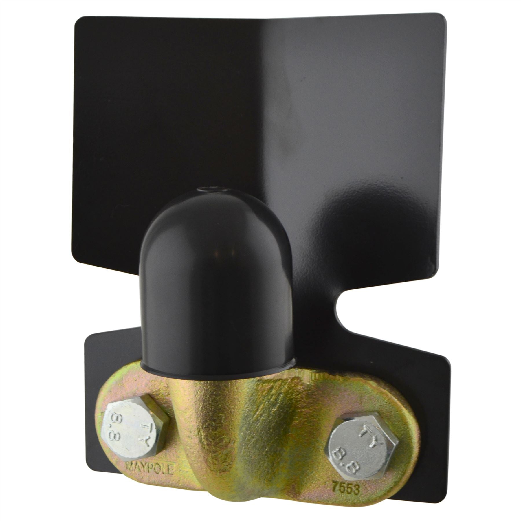 Plaque de protection de pare-chocs d'attelage de barre de boule de remorquage standard de 50 mm Couvercle de boule Boulons de 55 mm