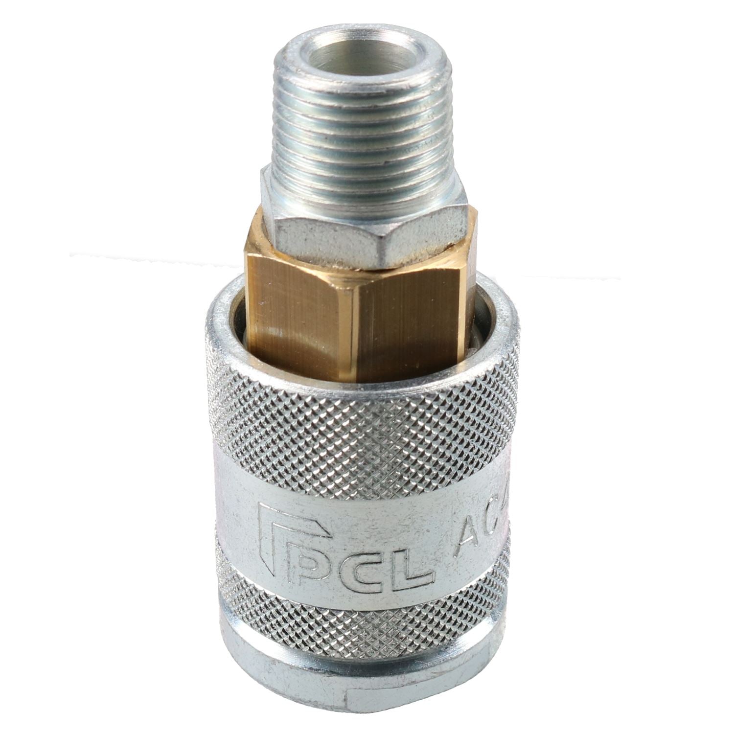 Raccord femelle série PCL 60, filetage mâle 3/8" BSP et adaptateur de raccord d'air mâle