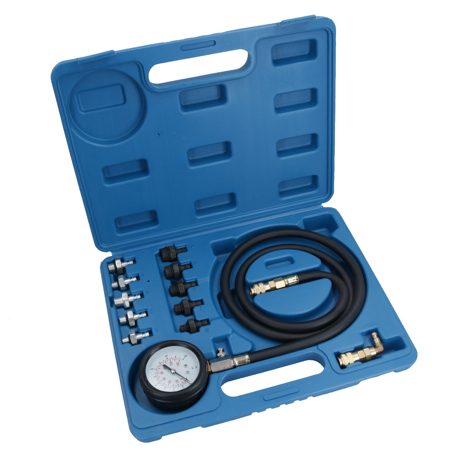 Engine Oil Pressure Tester Kit Diagnostic Warning Device For cars Vans 12pc Set