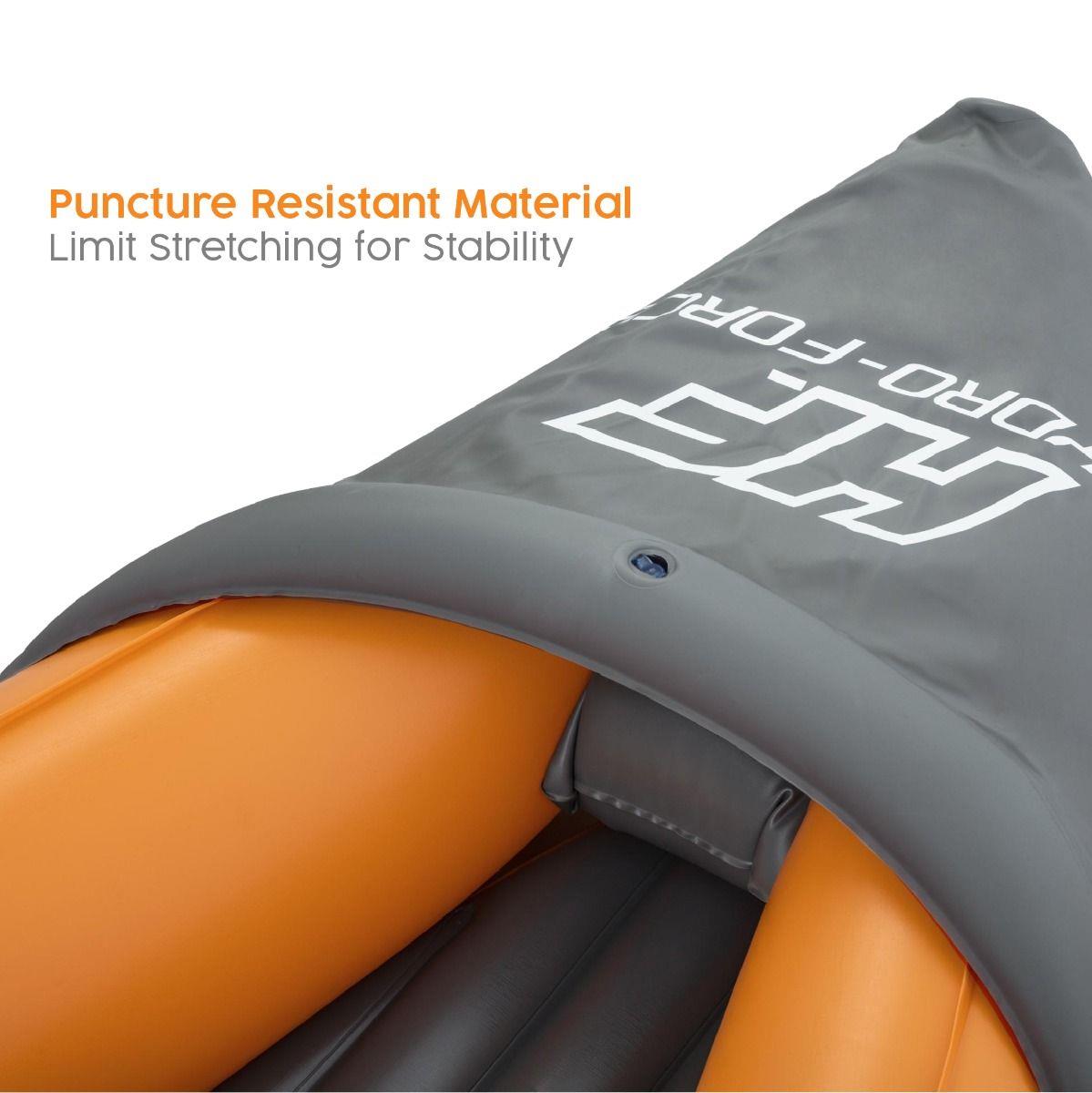 Kayak gonflable LITE RAPID X3 pour 3 personnes avec vue sous-marine et canoë Aquascope