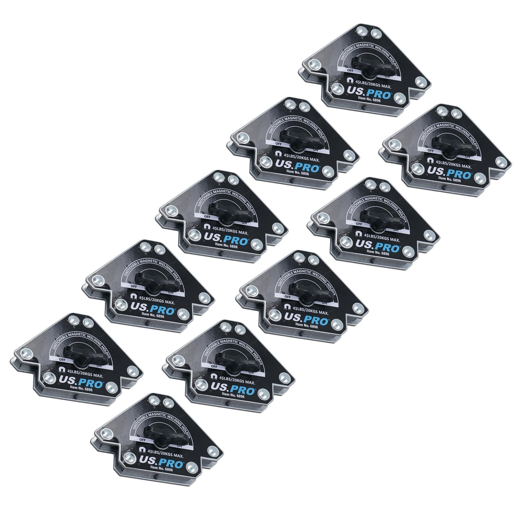 Support de soudage magnétique commutable marche/arrêt de 45 lb, support à 3 angles