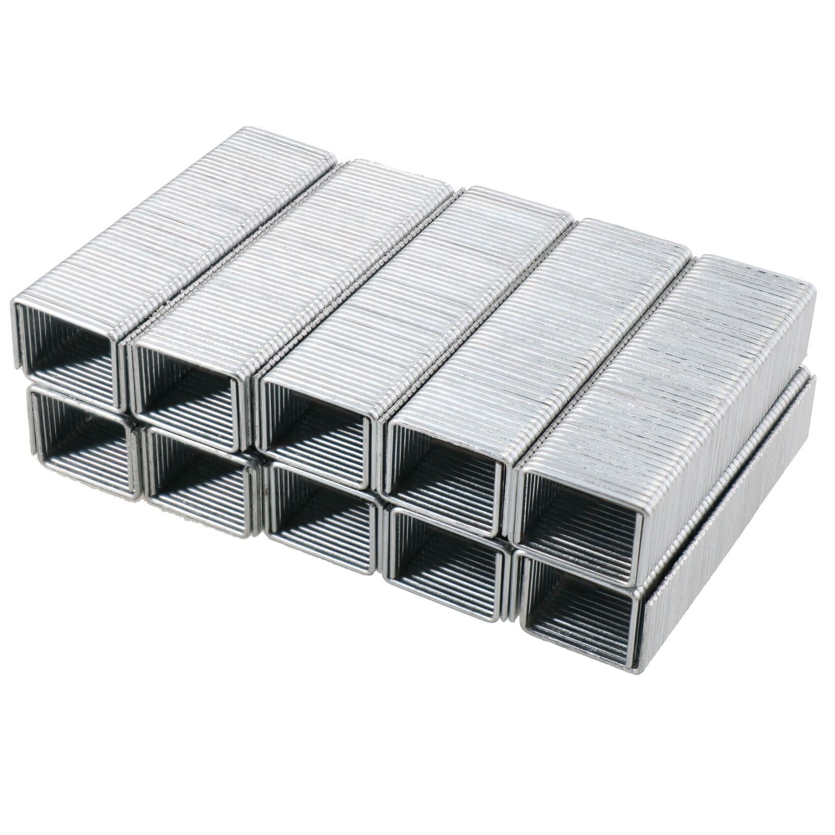 Agrafes à fil plat de 10 mm pour agrafeuse stationnaire robuste, packs de recharge pour pistolet agrafeur
