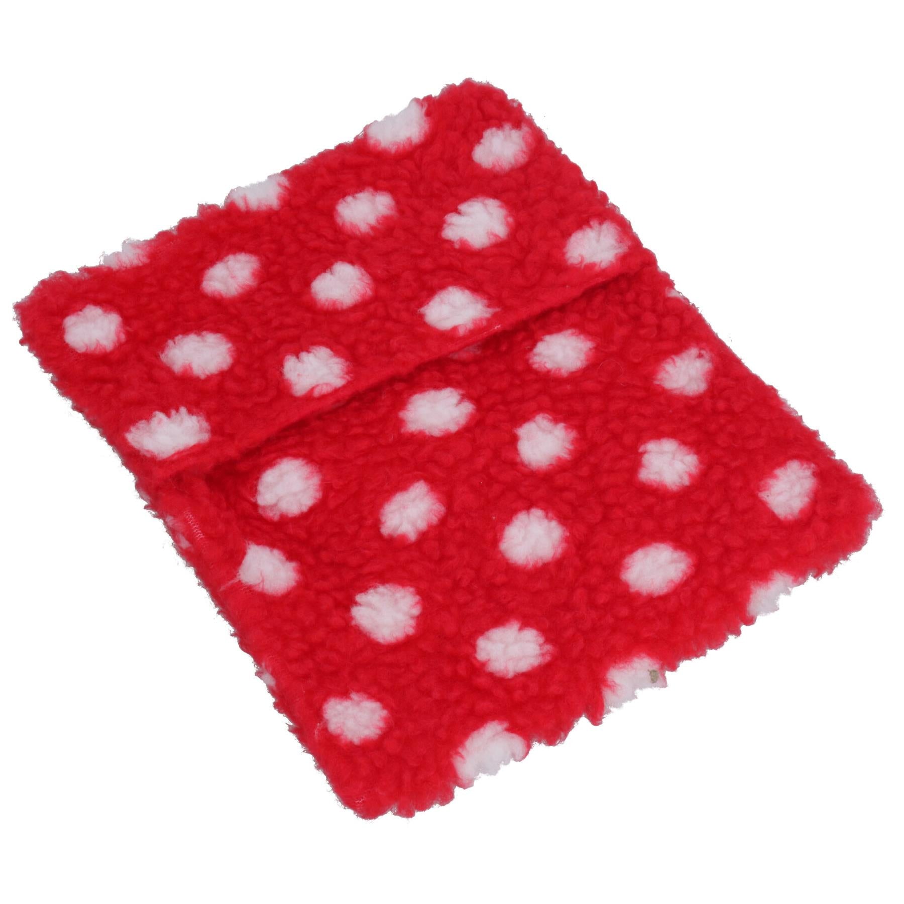 1 housse rouge de rechange pour coussin chauffant micro-ondable pour chien et chiot (housse uniquement)