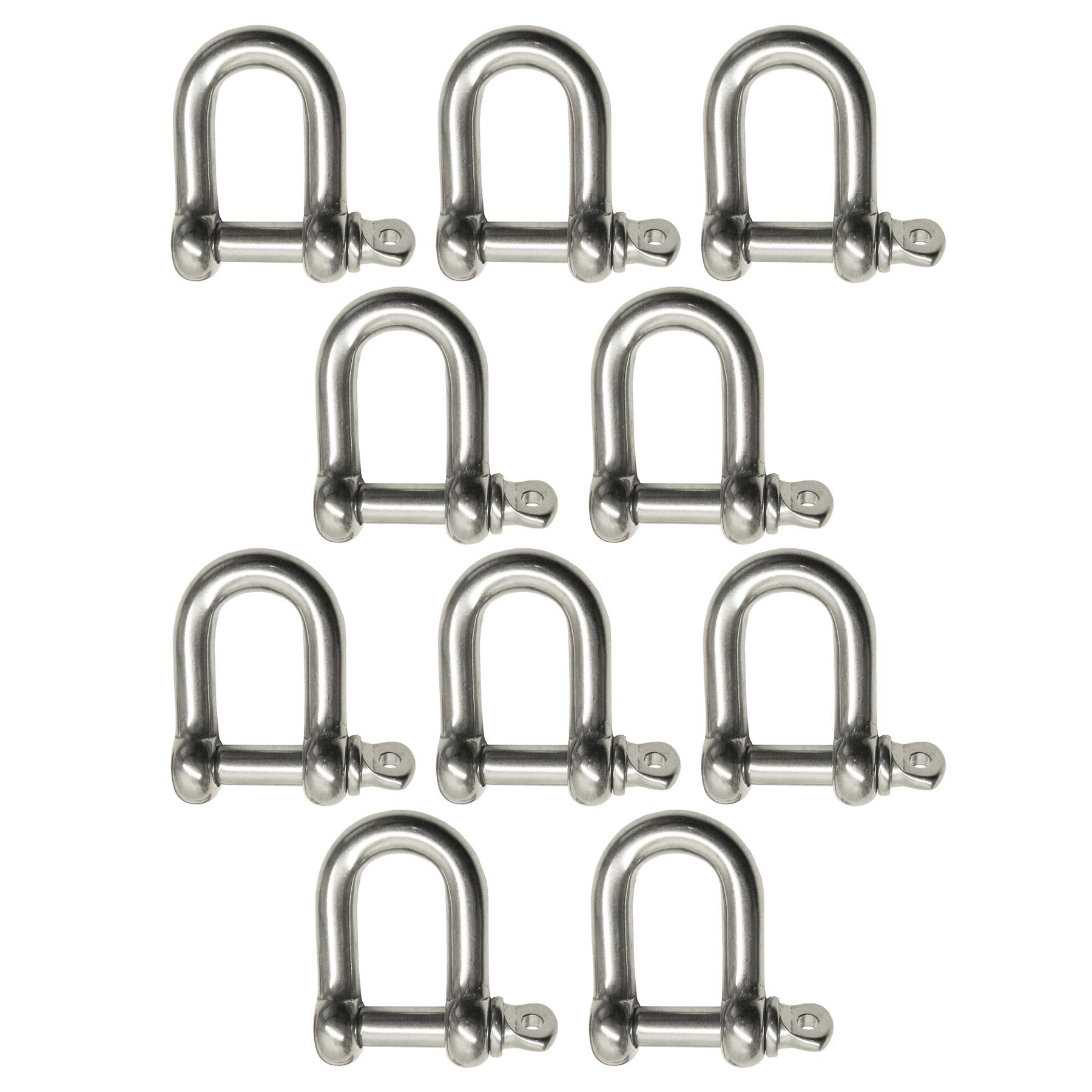 4mm Stainless Steel Dee Shackle Marine Grade 316