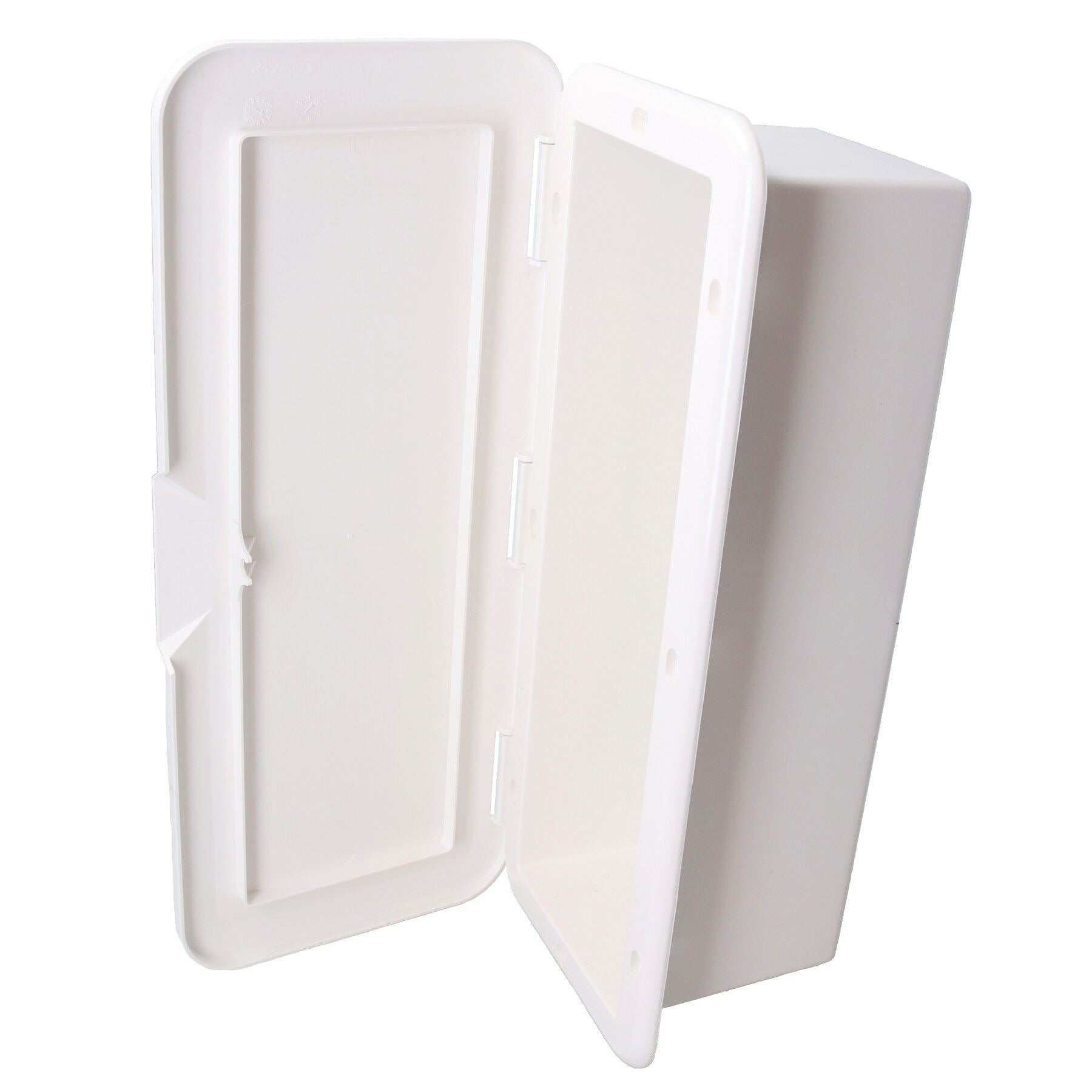 Coffre de rangement à charnière en plastique pour pont, armoire, trappe, 43 cm x 18 cm, bateau, camping-car