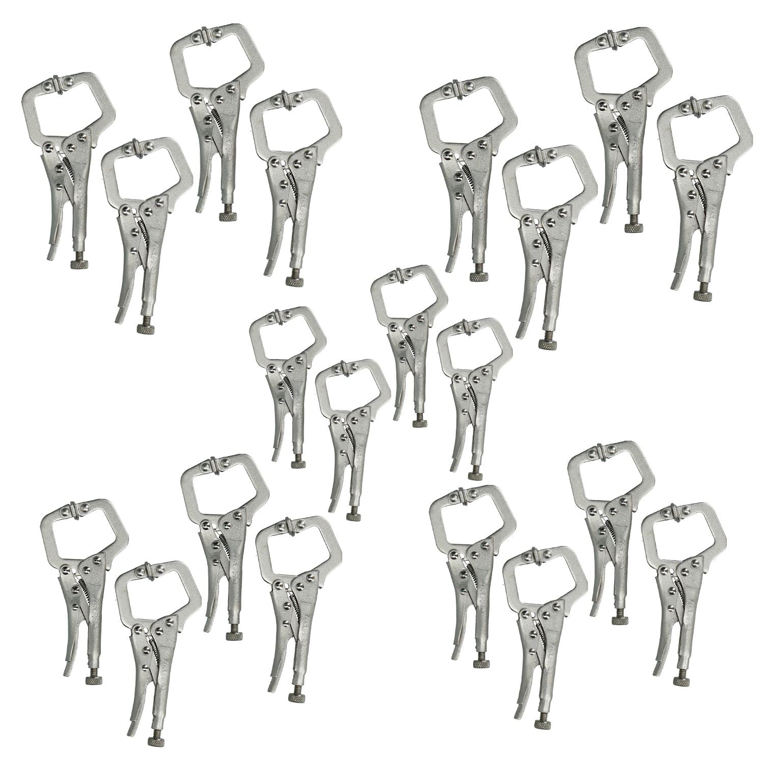 Pinces à sertir en C réglables et verrouillables de 5"/125 mm pour soudage