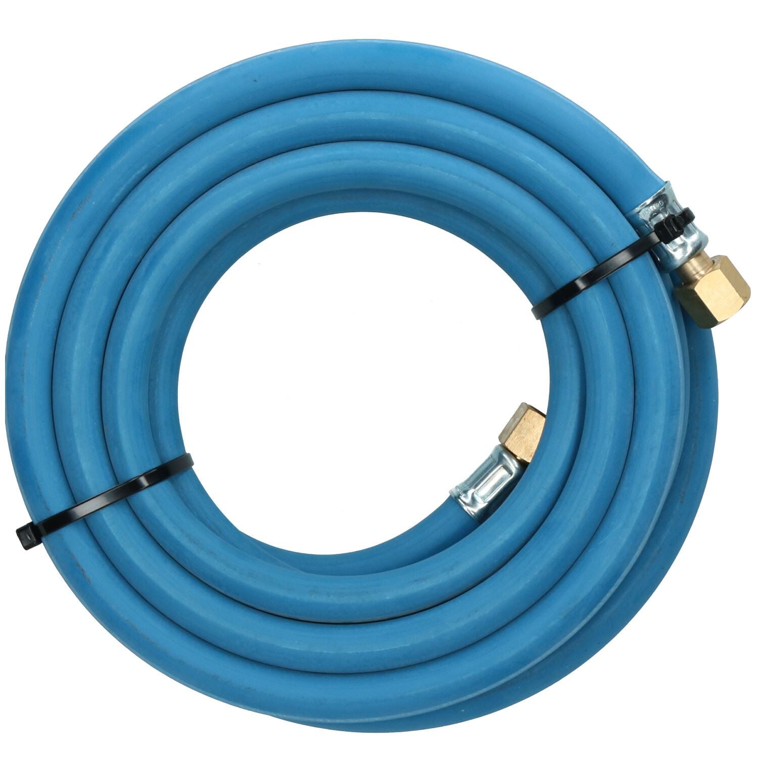 Tuyau en caoutchouc simple pour oxygène, coupe et soudage de tuyaux, 5 m, 3/8 po, BSP, gaz, bleu