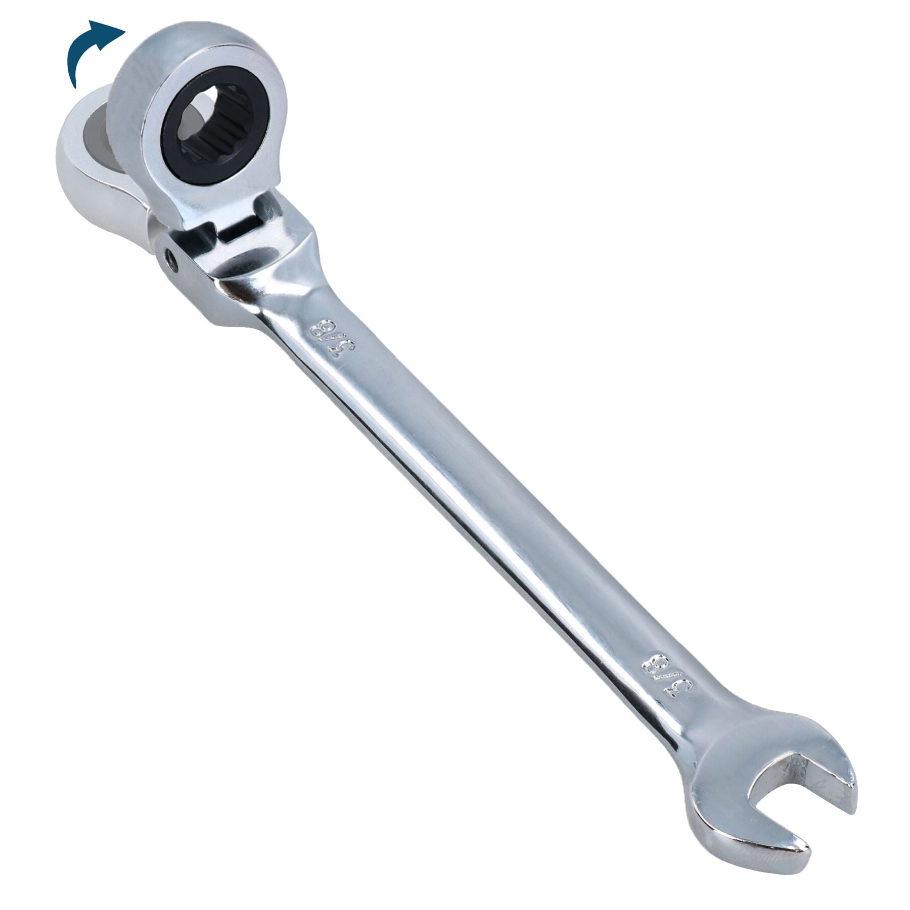Clé mixte à cliquet à tête flexible 3/8" AF SAE Imperial