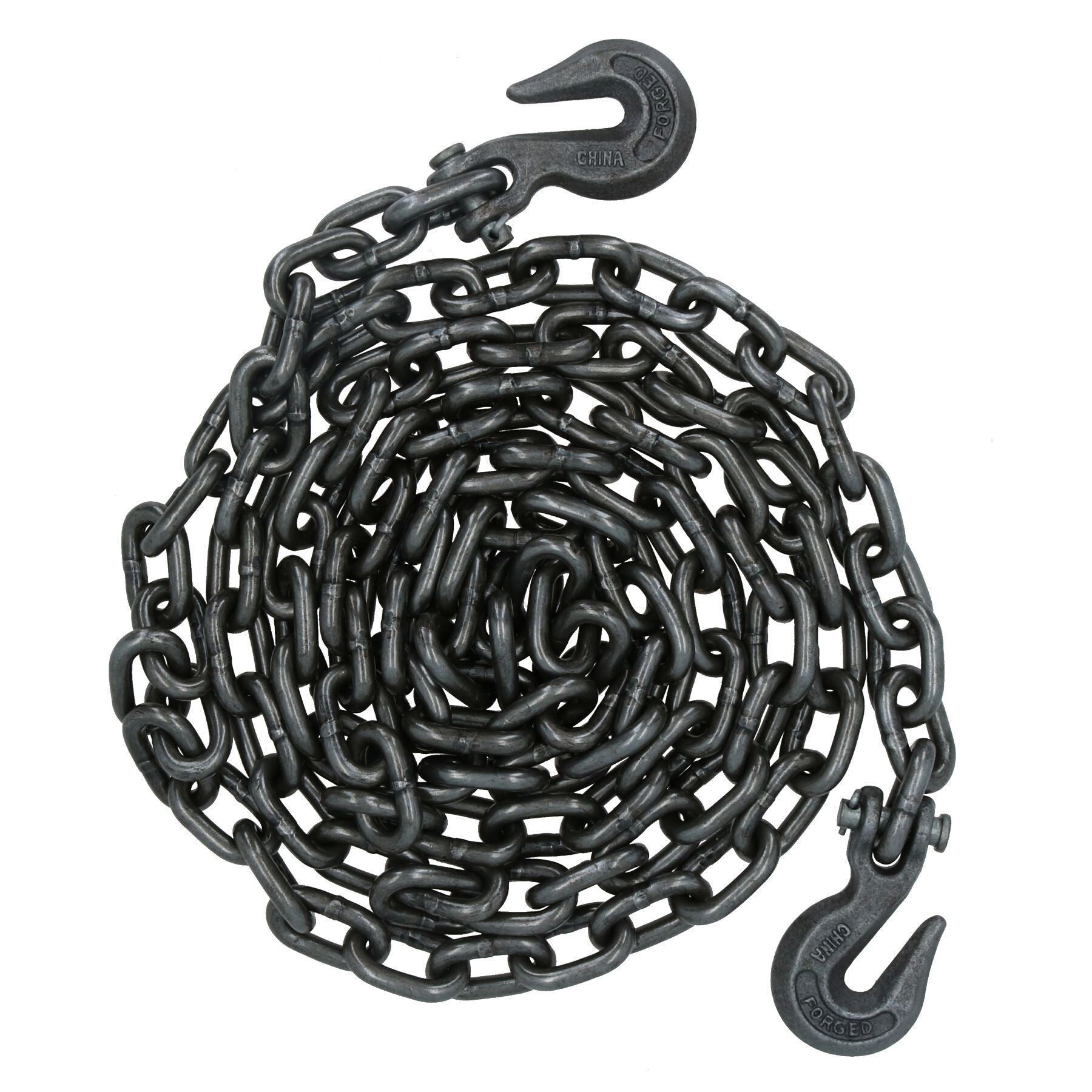 4 Metre Tow Towing Recovery Chain 2 Grab Hooks With 2450kg Working Load