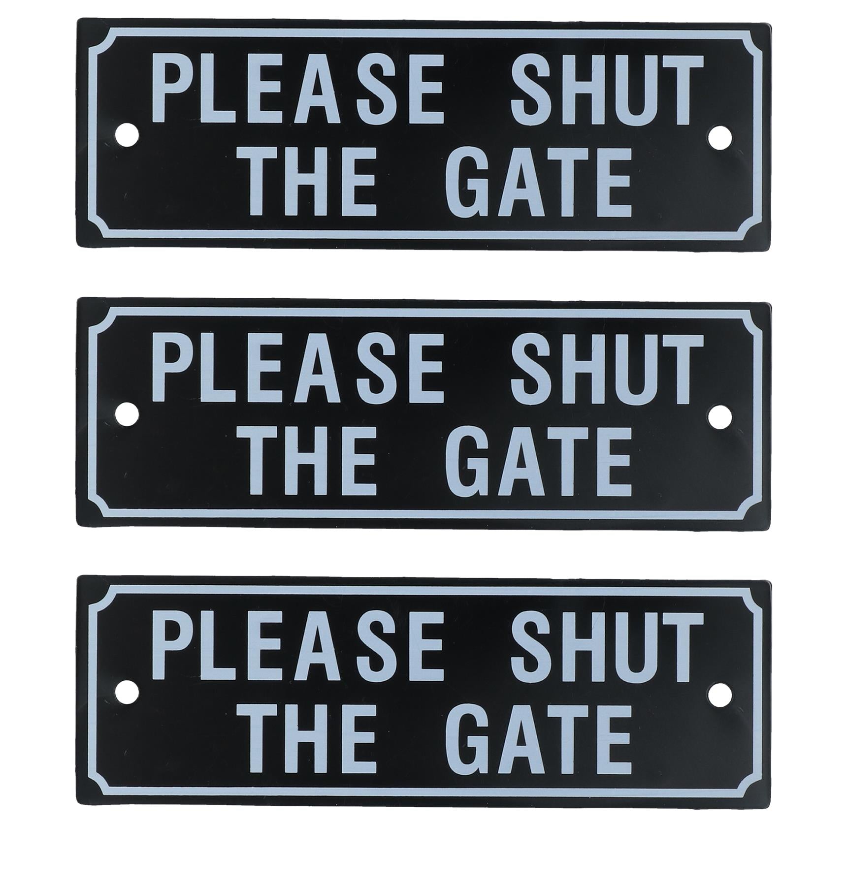Garden Gate Signs - 'Beware of Dog' OR 'Shut the Gate' Dog Warning SIgn