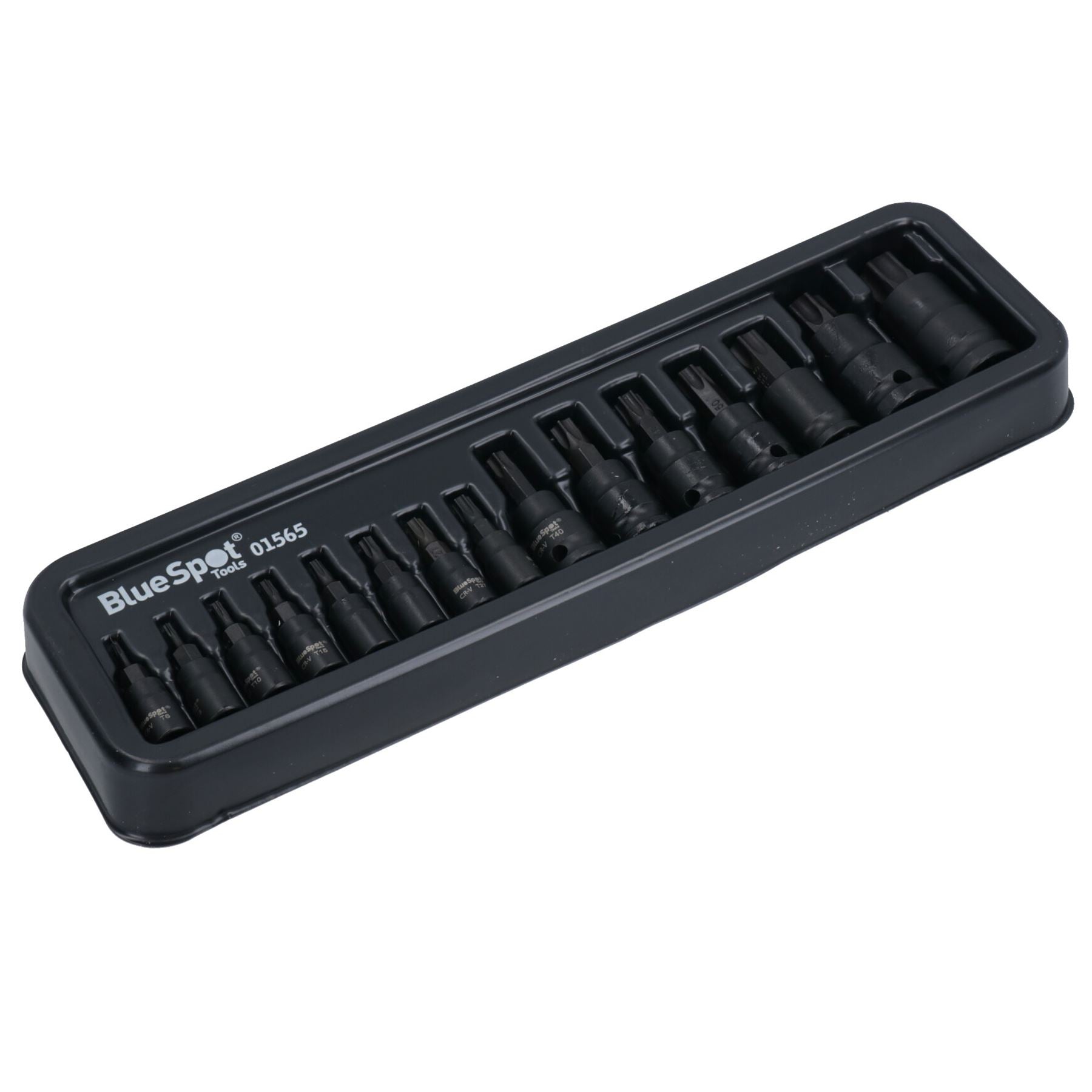 Schlagschrauber-Torx-Sternbit-Steckschlüssel 1/4 Zoll, 3/8 Zoll und 1/2 Zoll Antrieb T6 – T70, 15-tlg.