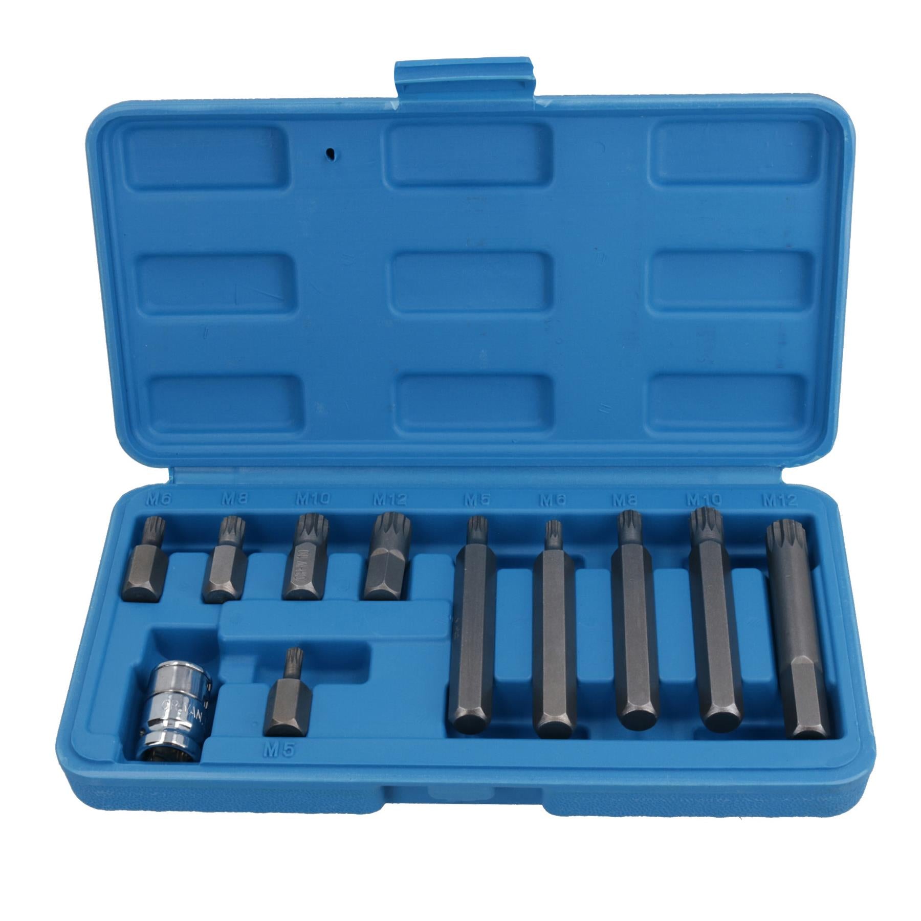 Douilles à embouts cannelés mâles peu profonds et profonds 5 mm – 12 mm (M5-M12) entraînement 3/8 po