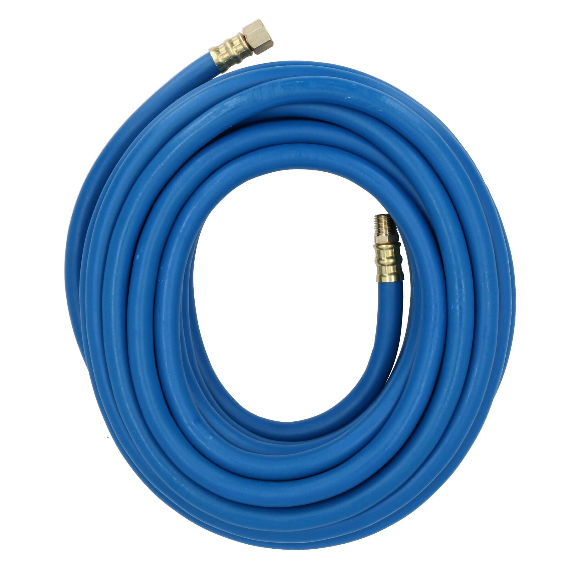 Tuyau d'air de 10 m, 8 mm, en caoutchouc souple, pour compresseur d'air, 1/4" BSP, embouts en laiton, haute visibilité