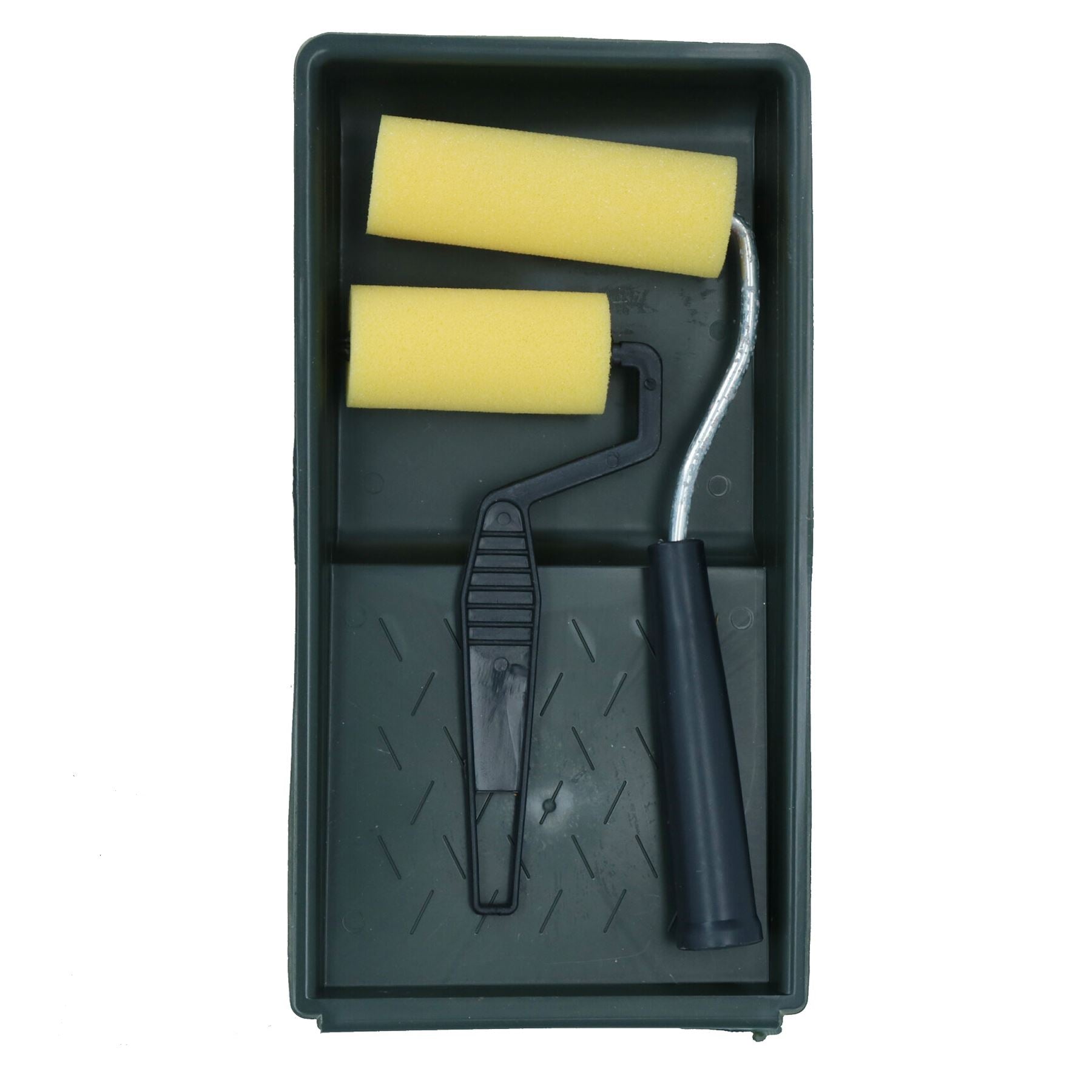 Ensemble de mini plateaux pour rouleaux de peinture 3" + 4" Manchons en mousse Rouleaux Peinture à base de solvant