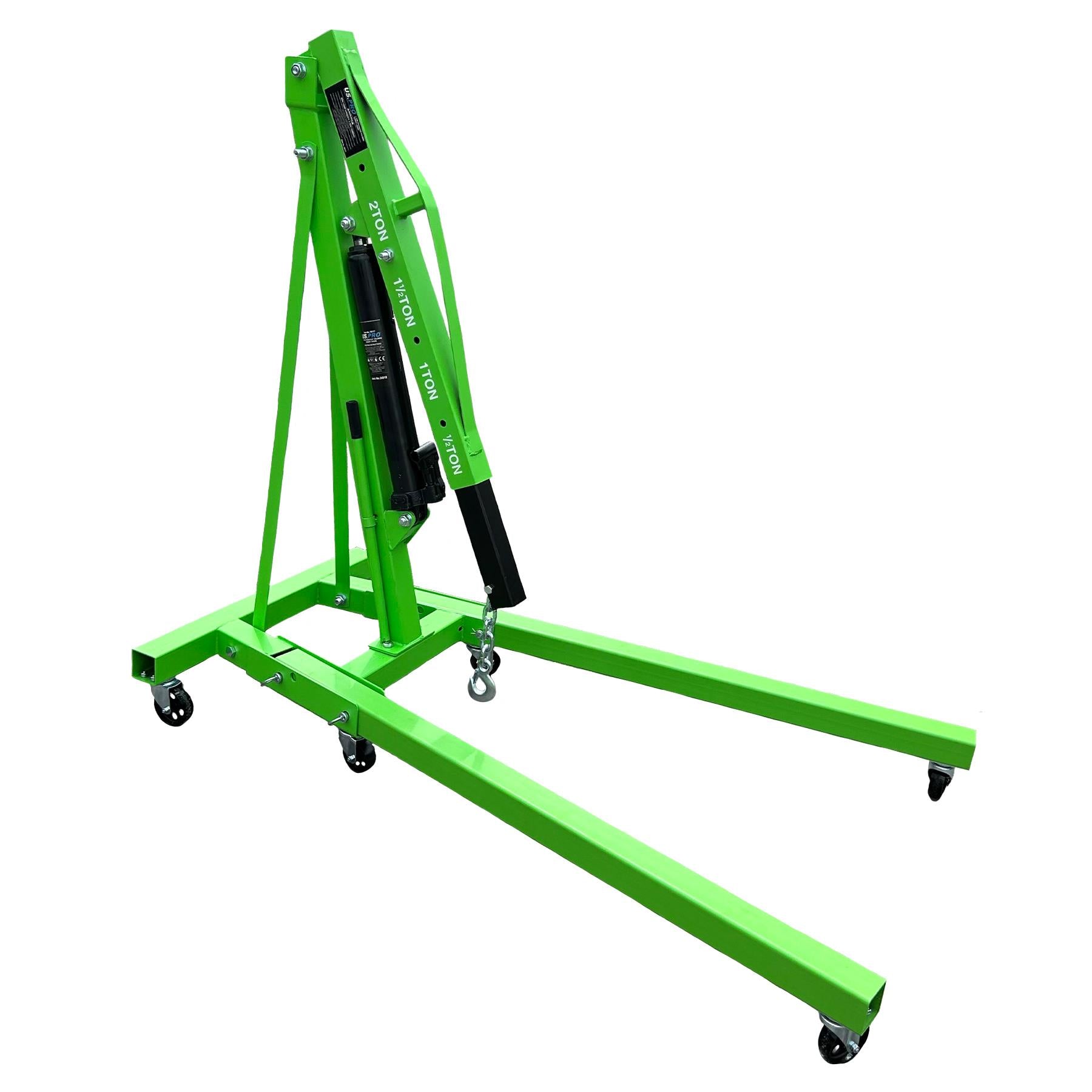 2 Ton Mobile Hydraulic Folding Engine Crane Lift Hoist Lift Stand Fully Adjustable
