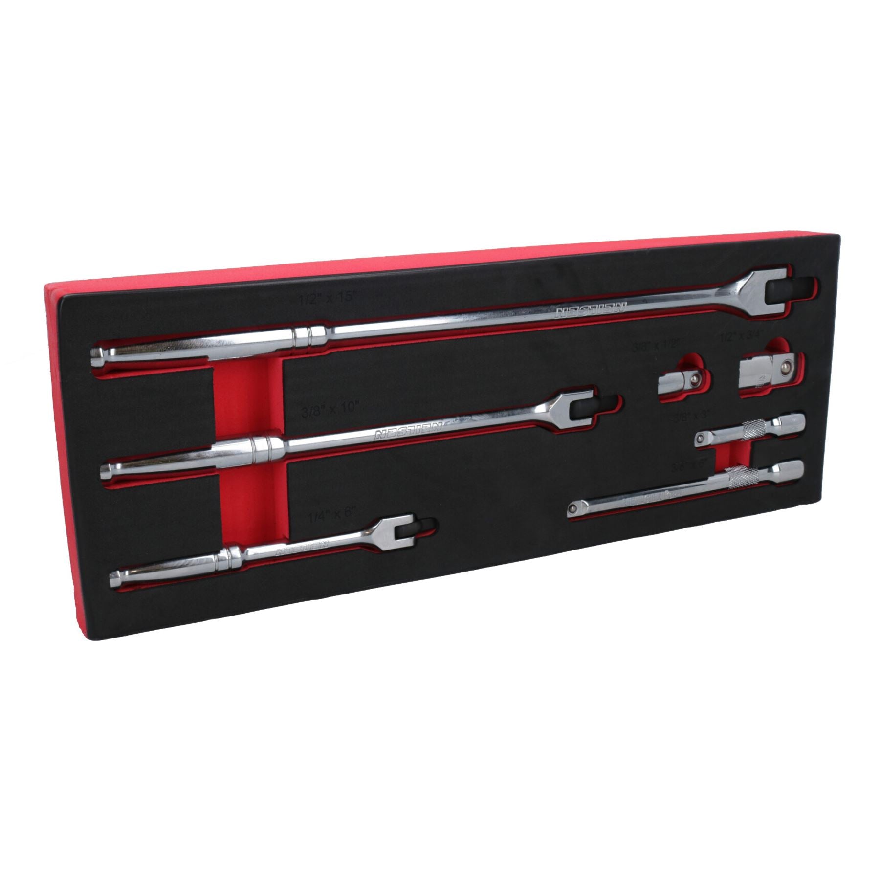 Barres de disjoncteur 1/4 po 3/8 po + 1/2 po + rallonges + adaptateurs de douilles étagées