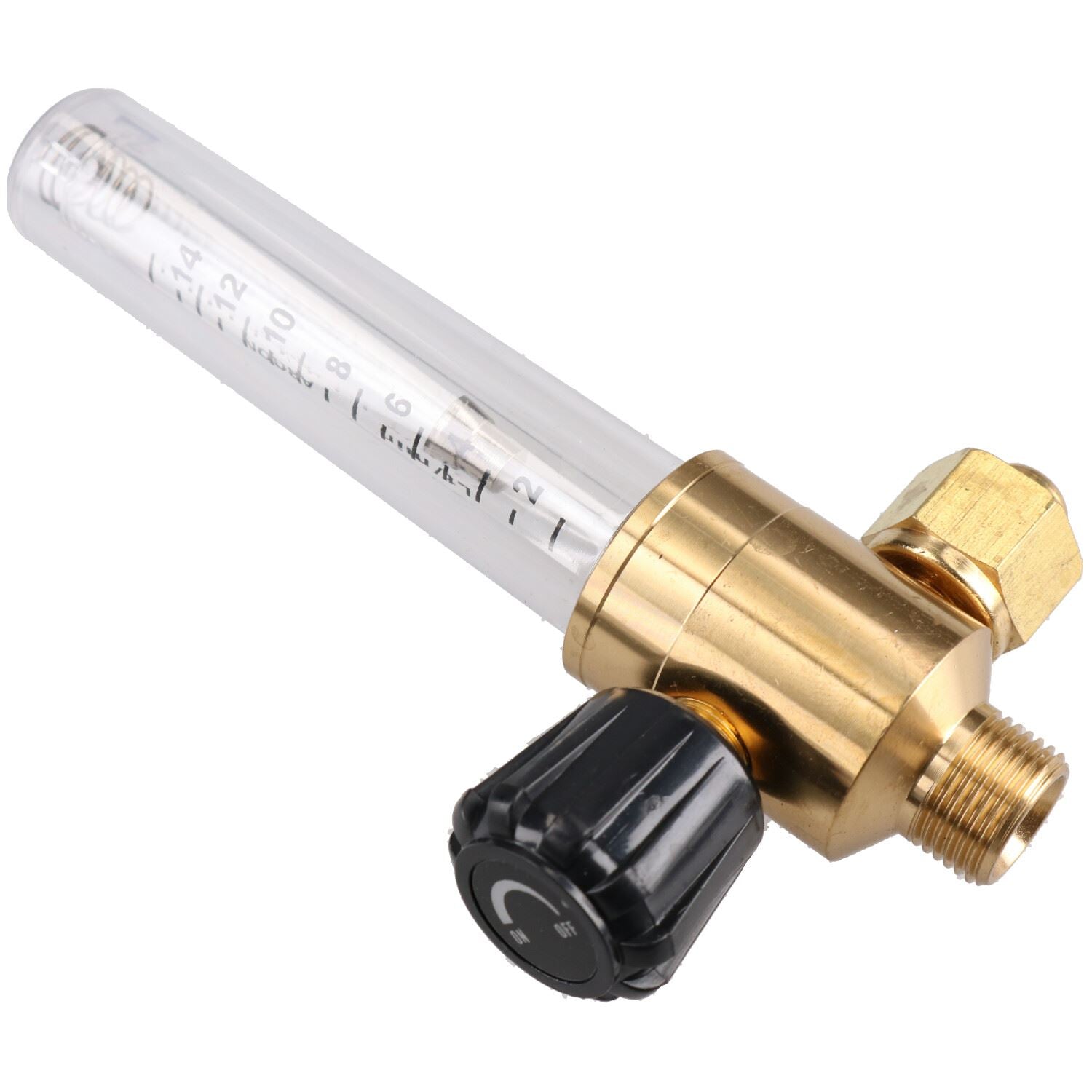 Débitmètre 0-14 LPM Bouteille de gaz de soudage Débitmètre Jauge Soudeur Argon MIG