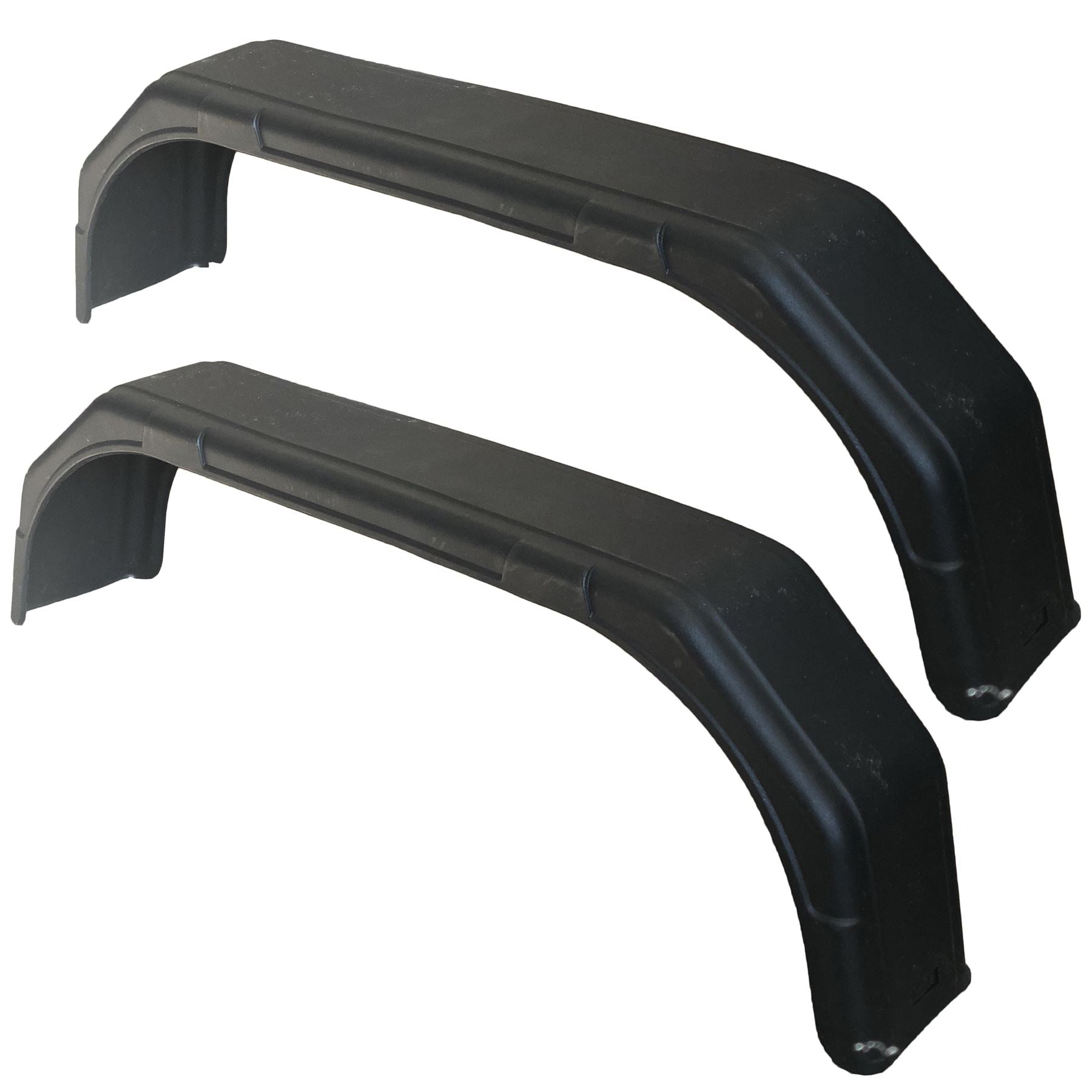 Paire de garde-boue tandem pour roues jumelées de 13 po 56 po x 8 po et 6 grands supports