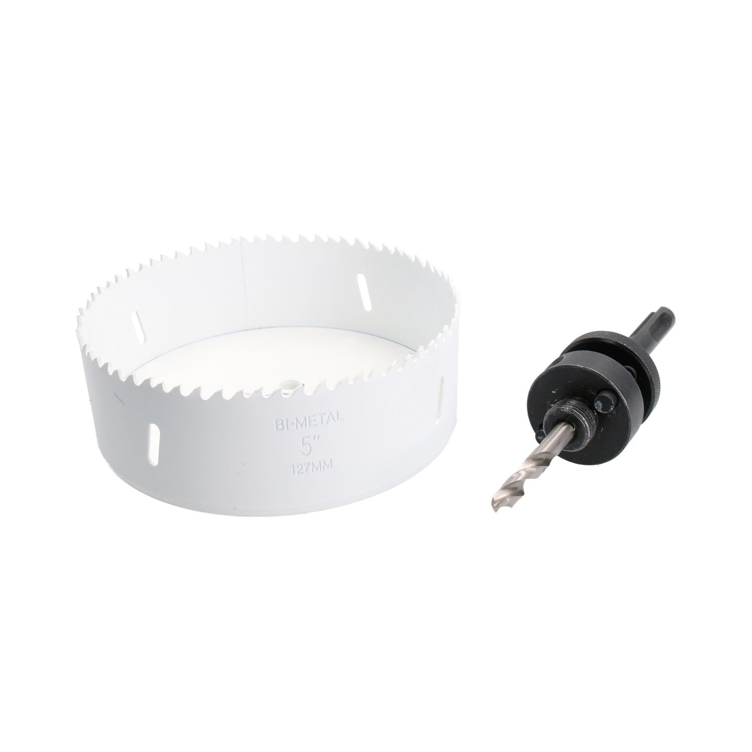 SDS-Plus-Dorndornaufsatz, komplett mit HSS-Lochsäge, 32 mm – 152 mm