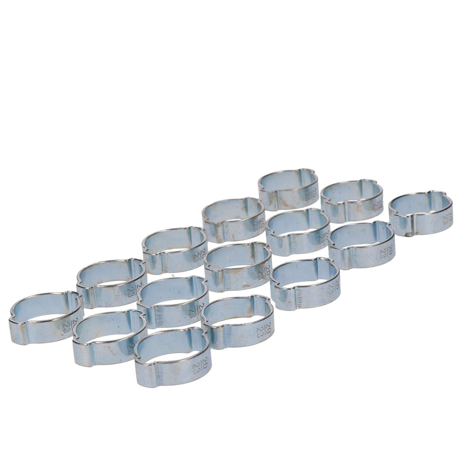 Paquets de colliers de serrage à double oreille pour tubes de 5 à 27 mm