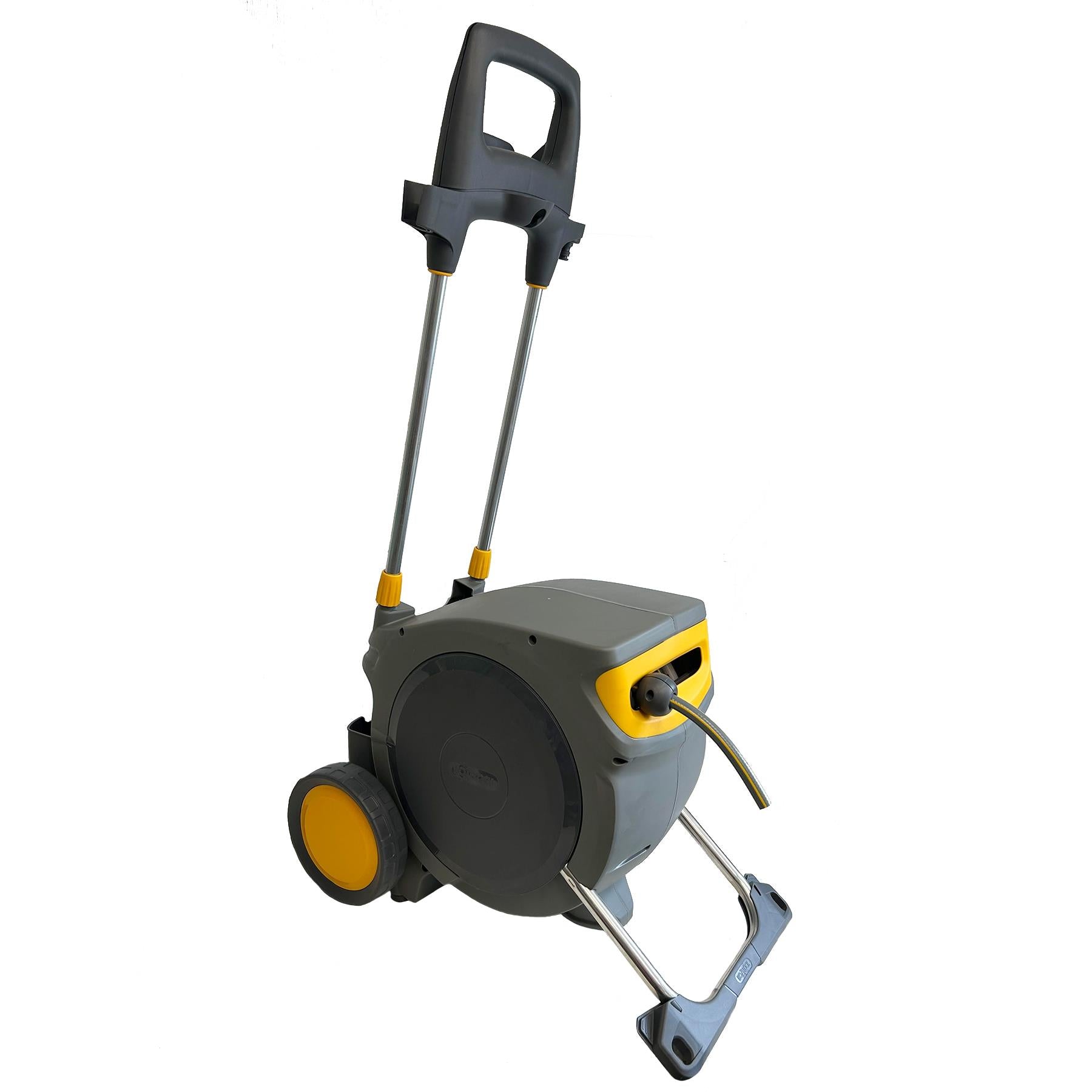 Tragbarer mobiler automatischer Schlauchaufroller, einziehbarer Gartenbewässerungsschlauch, 35 m