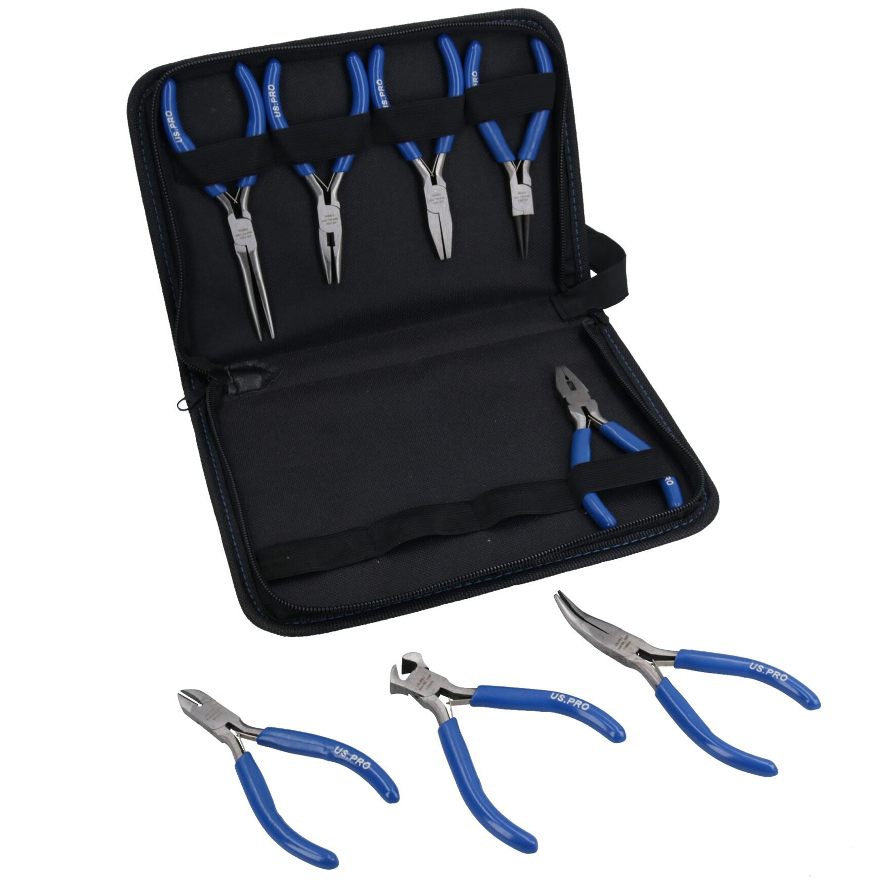 Ensemble de mini pinces pour fabrication de bijoux artisanaux, coupe-circlips à long bec, ensemble de 8 pièces pour ingénieurs