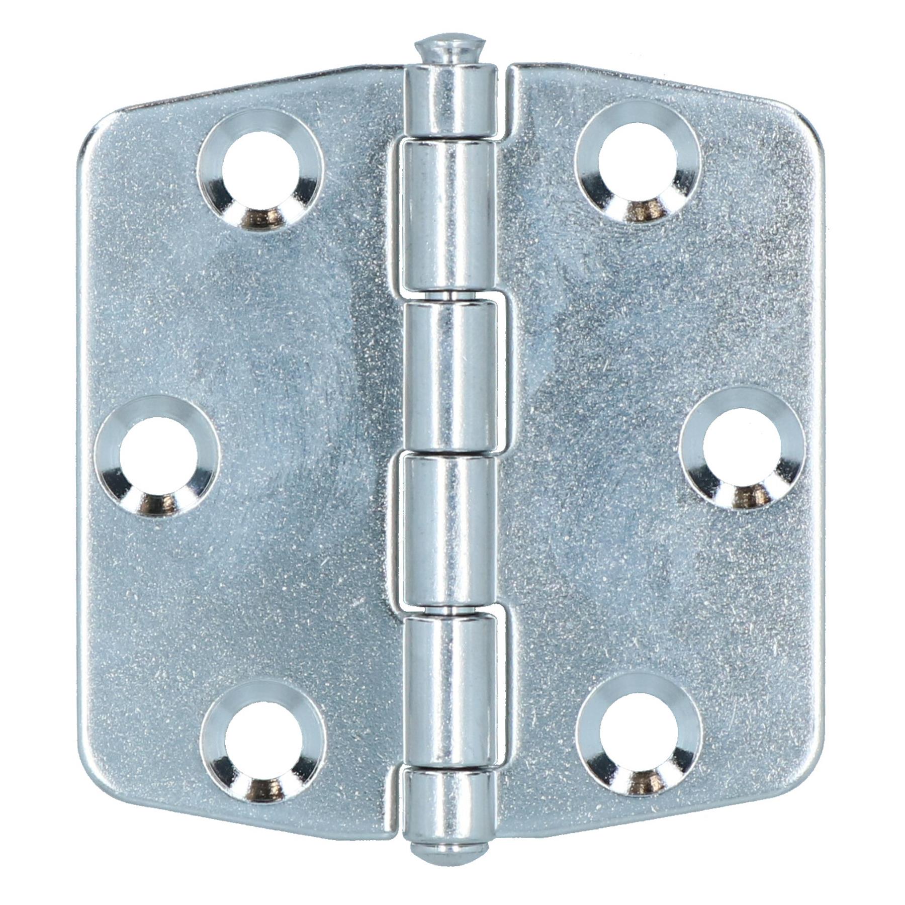 Polished Butterfly Door Hinge Stainless Steel 75mm x 73mm 316 Marine Cabin