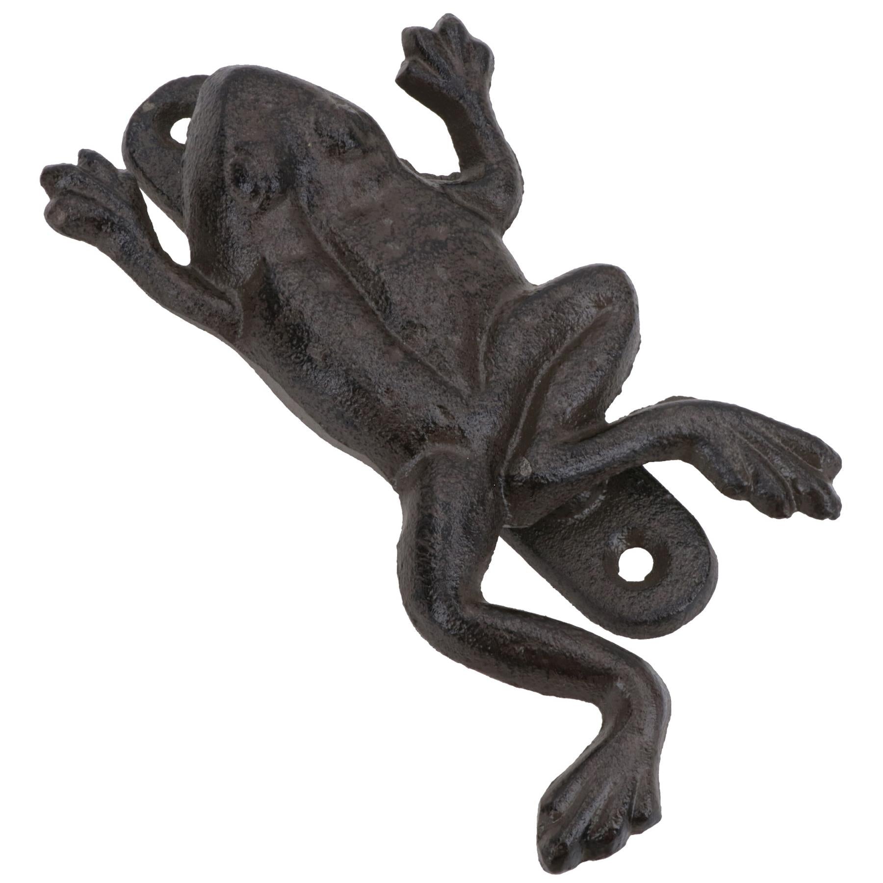 Frog Door Knocker Bell Ringer Cast Iron Garden Shed House Toad