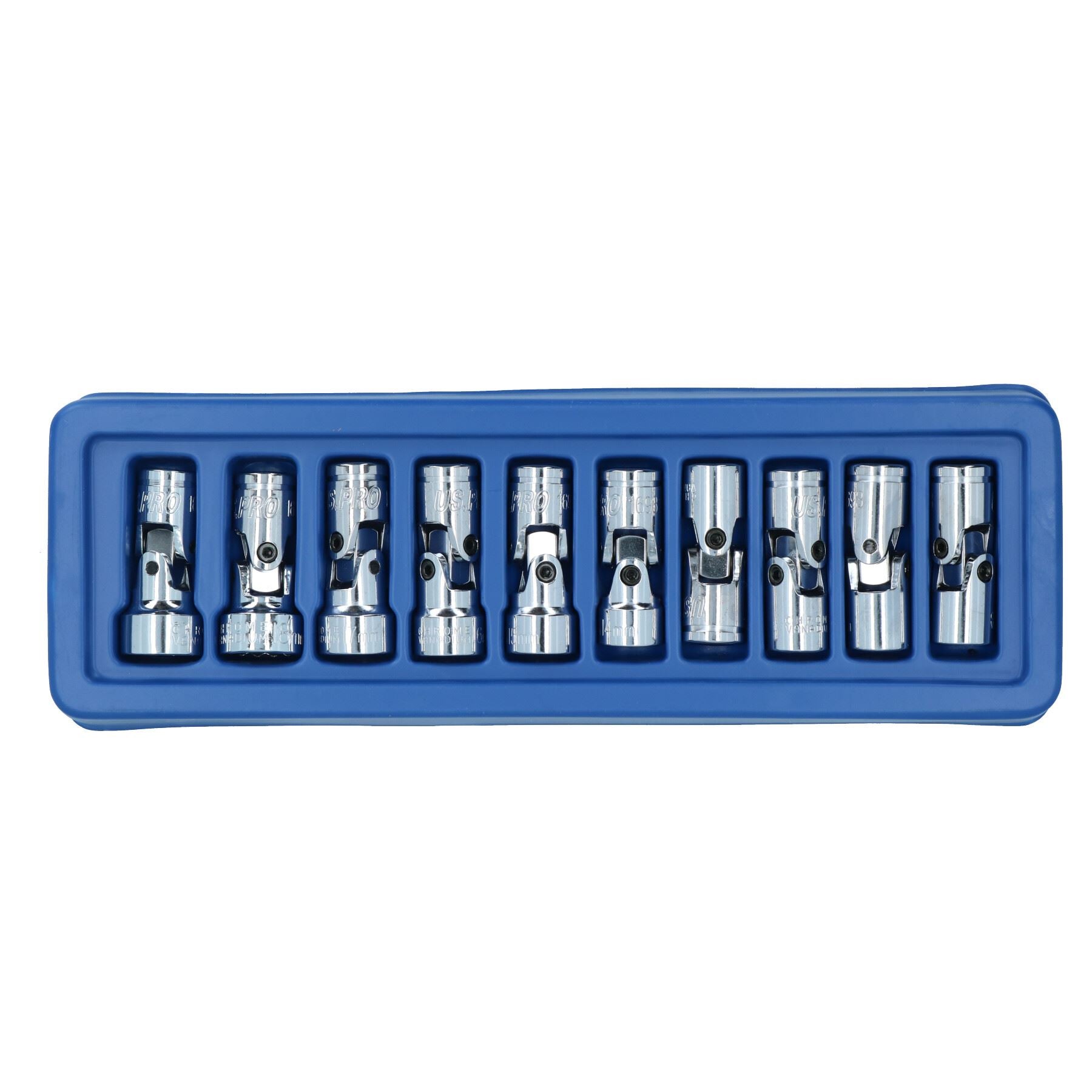 Douilles métriques universelles oscillantes UJ's 10 - 19 mm, lot de 10 pièces, entraînement 3/8" AT839