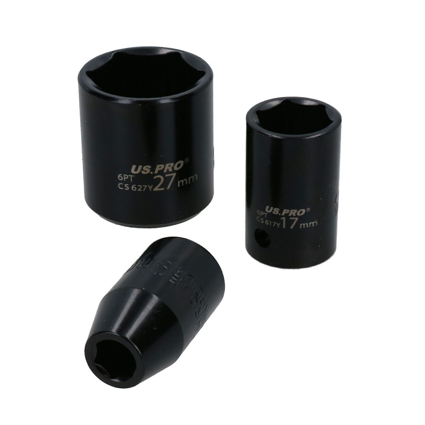 Metric MM 1/2" Drive Shallow Impact Sockets Single Hex 6 Sided 9mm – 27mm