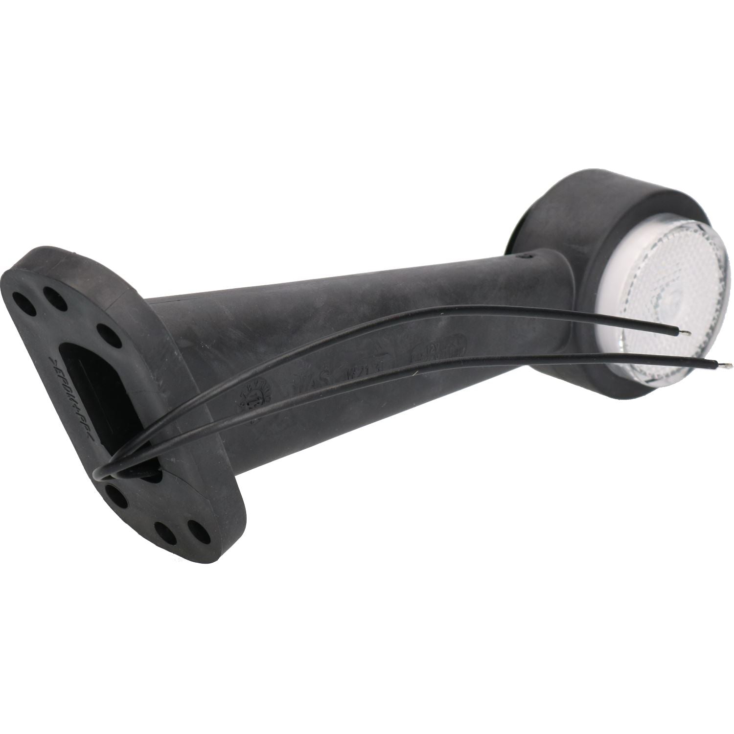Feu de gabarit avant droit à LED pour remorque, lampe blanche avec base en caoutchouc 12 V 24 V