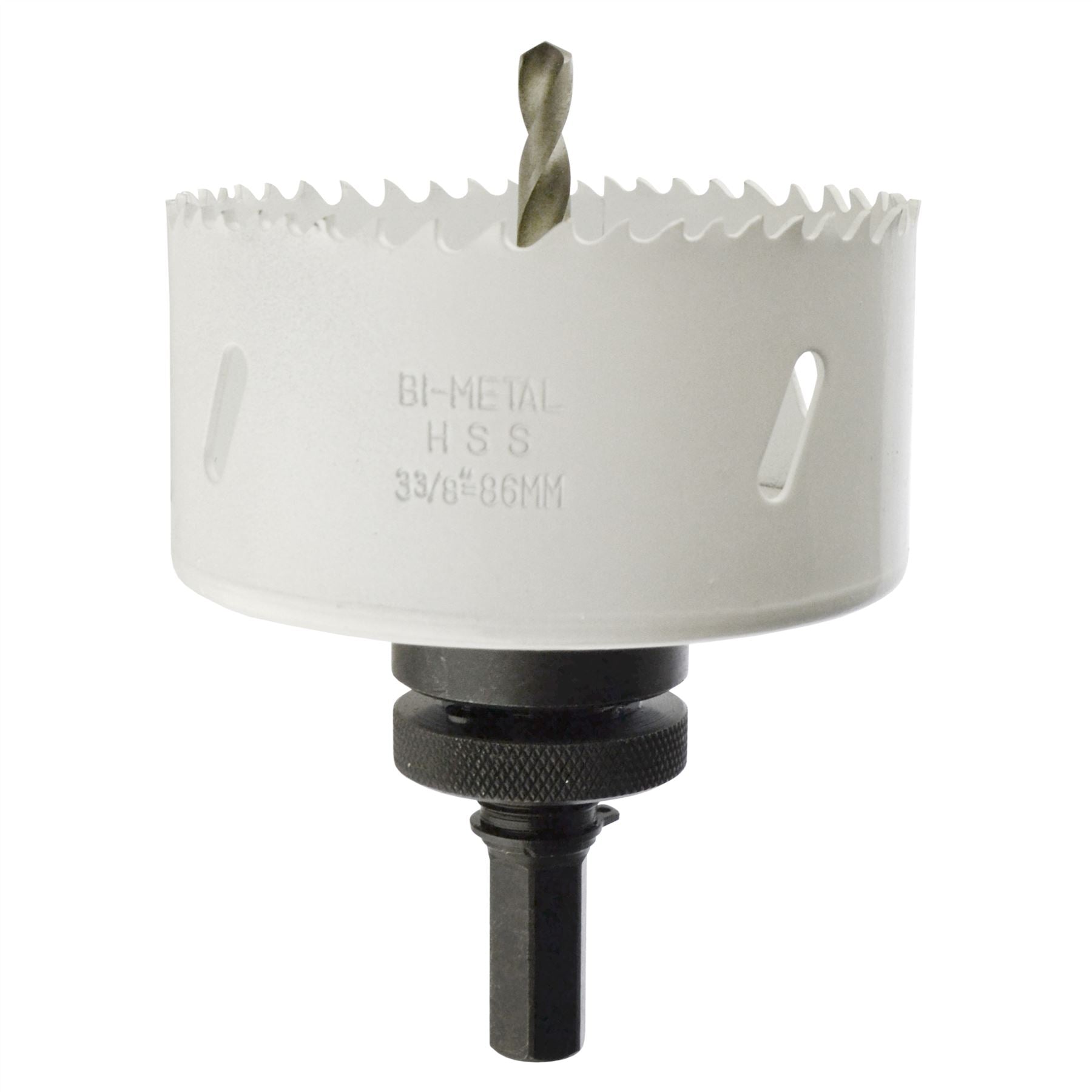 32 - 152 mm Lochsäge mit 1/2 Zoll Schaftbohrfutter, Fräser, Bimetall-Bohrer