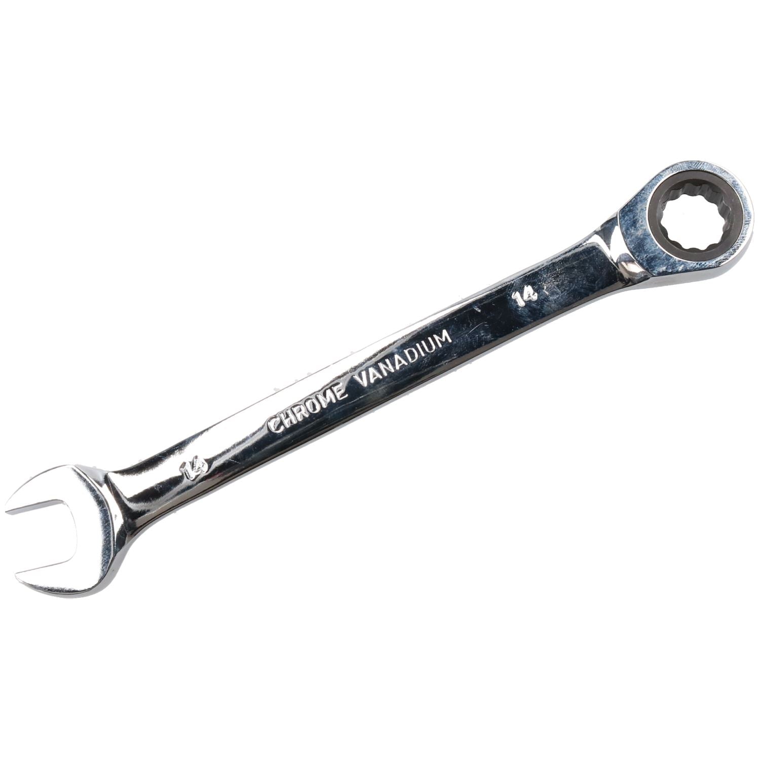 14mm metrischer Ratschen-Maulschlüssel, 72 Zähne, umkehrbar