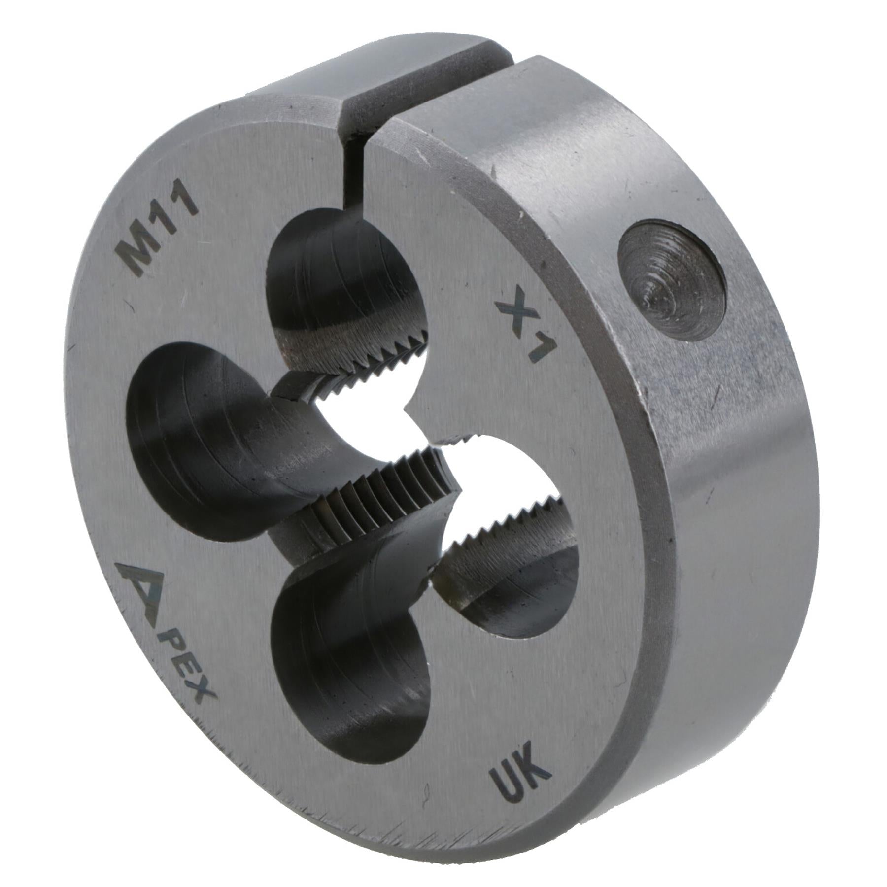 M11 x 1.0mm Metric Split Die Rethreading Thread Cutter Tungsten Steel 38mm