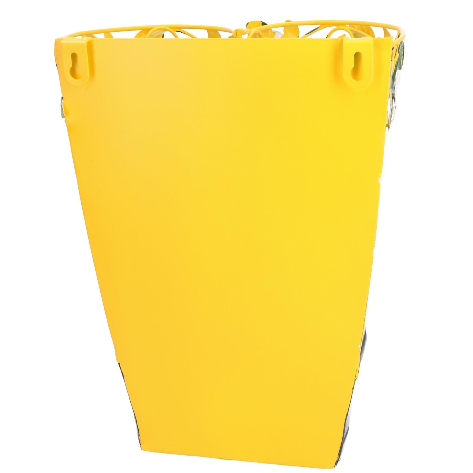 Paire de bottes en caoutchouc jaunes à suspendre, jardinière en métal, ornement de jardin, cadeau, 20 x 24 x 30 cm