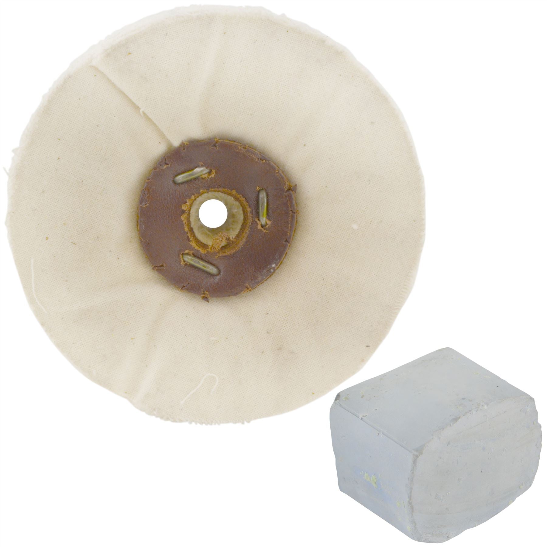 G Balai de polissage final souple non cousu 4" x 2" 4 rangées avec composé 250 g
