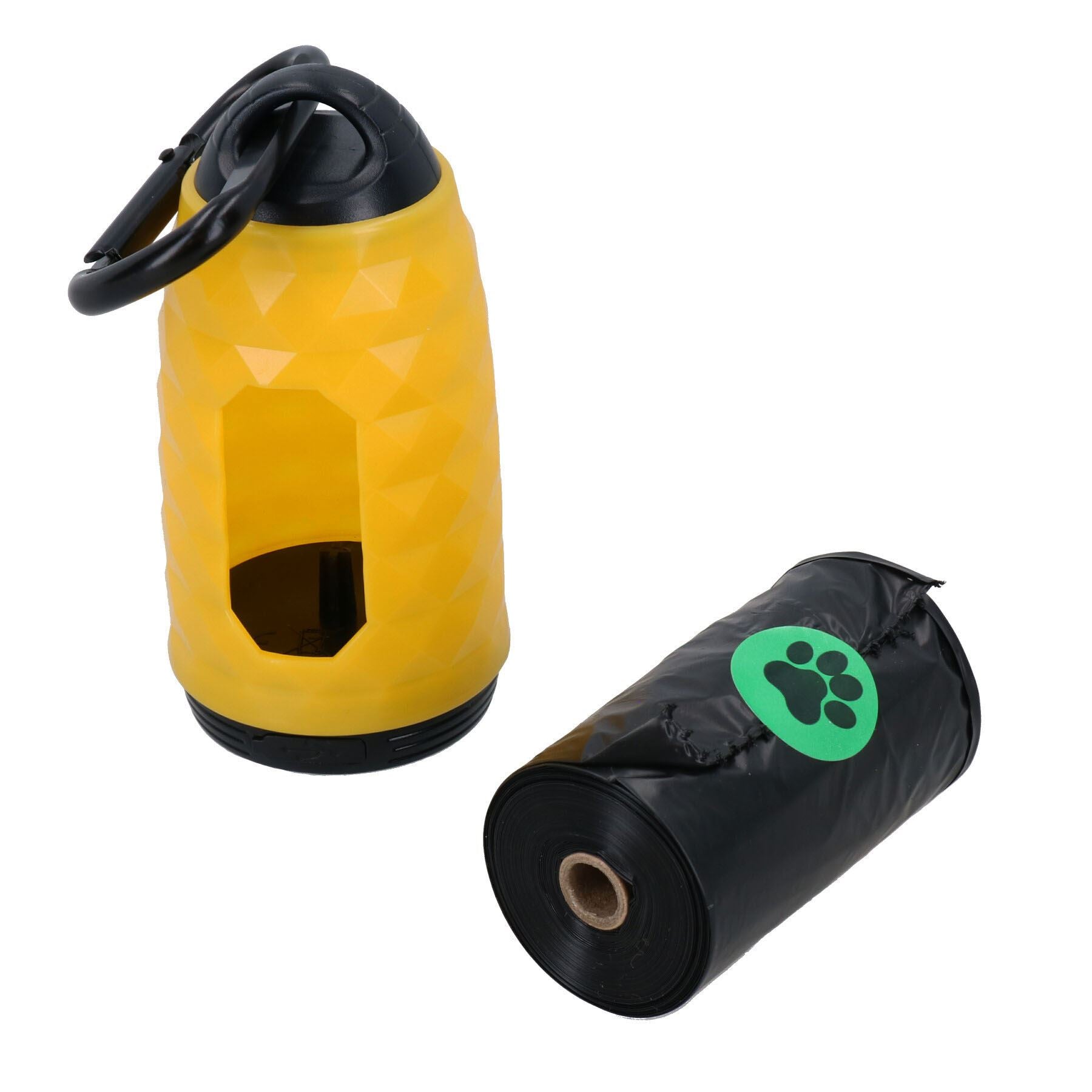 Haustier-Welpen-Hunde-Walking-Nacht-Walking-Blinker-Kotbeutelhalter & Taschenlampe