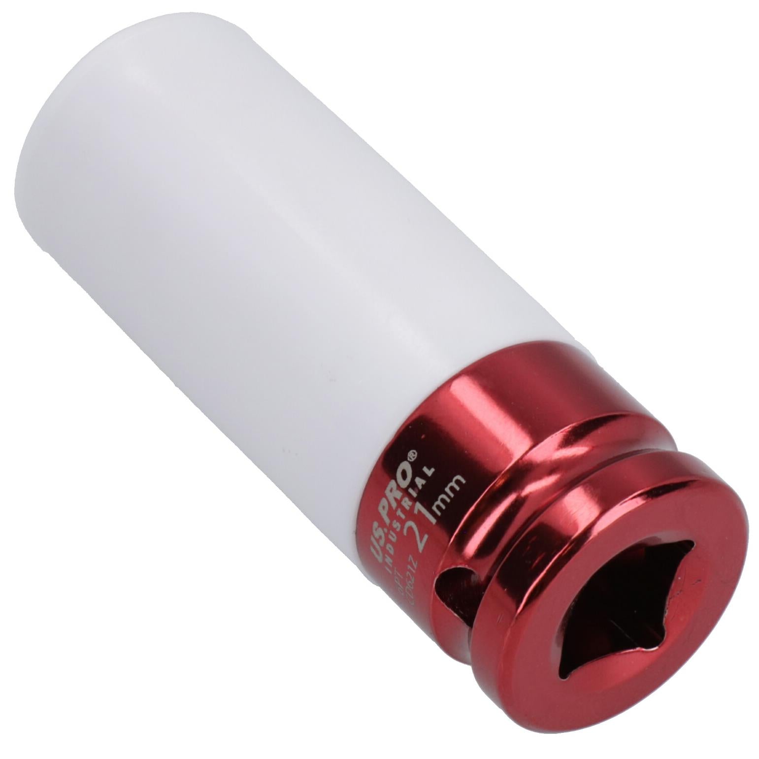 1/2 Zoll Antrieb, tiefe metrische MM-Steckschlüssel für Leichtmetall-Radmuttern, 17 mm, 19 mm, 21 mm