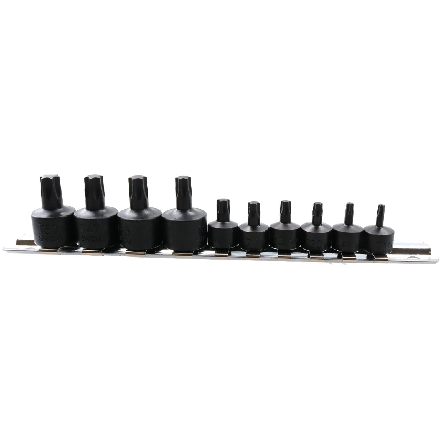 1/4" und 3/8" Antrieb Stubby Impact Torx Stern Bits Stecknüsse T10 – T50 10-teiliges Set