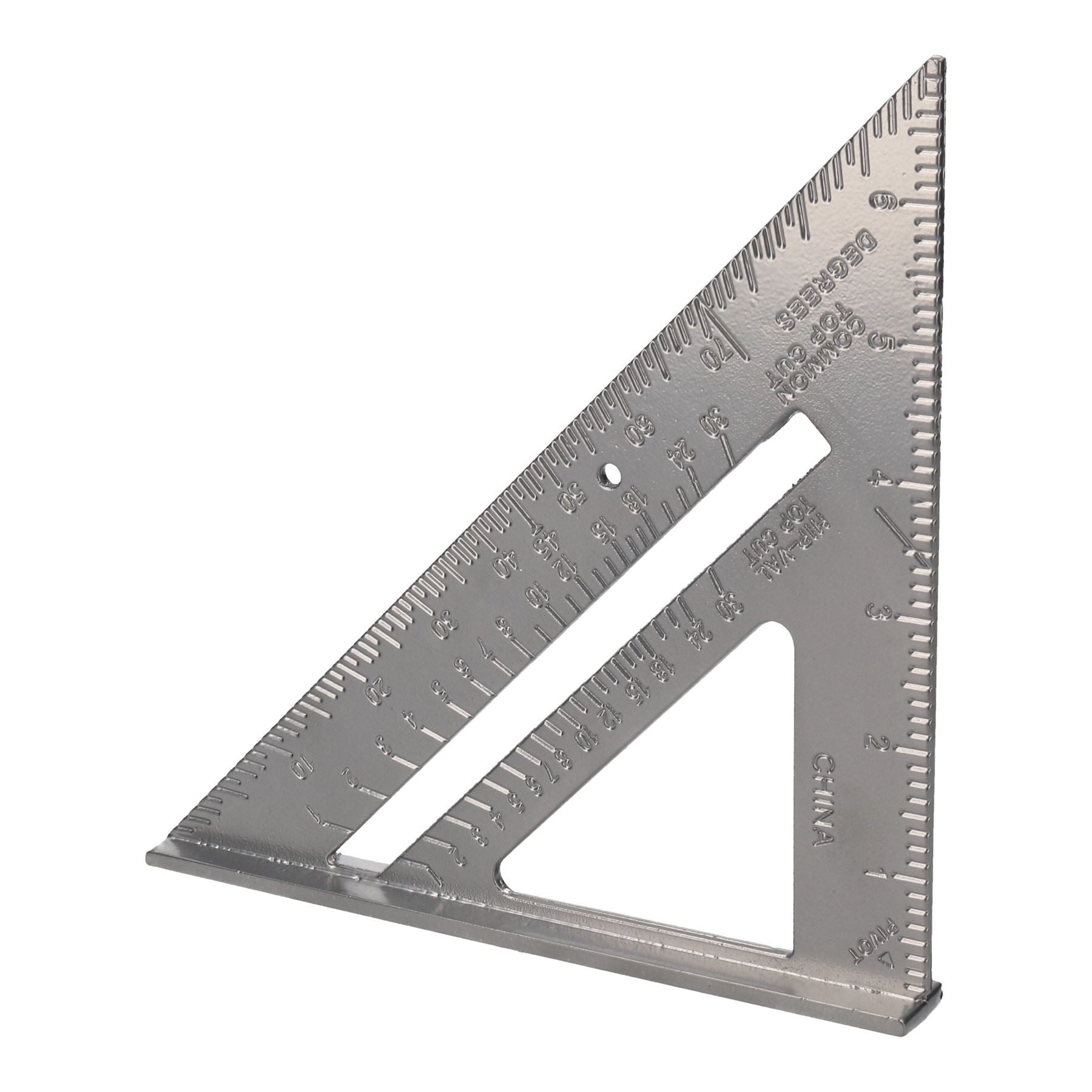 Équerre de mesure rapide en aluminium de 6 po pour chevrons de toiture, guide de menuiserie