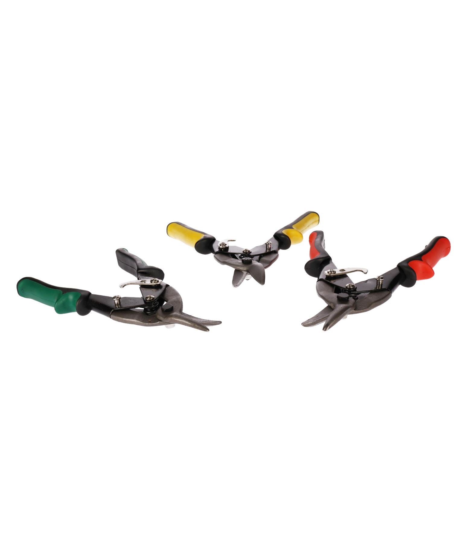 Ensemble de 3 cisailles à tôle robustes pour l'aviation, coupe-tôles, cisailles, pinces à tôle CRV