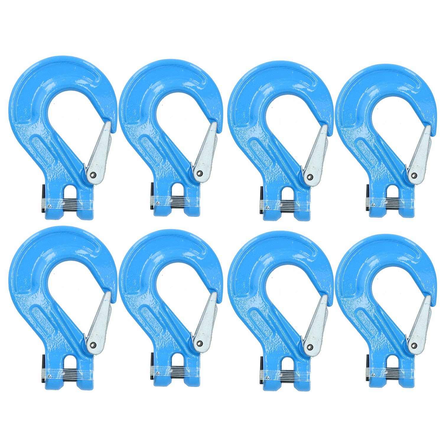 Clevis Sling Hook Safety Catch Max Lifting Capacity 3.15 Ton 10mm Chain 8pc