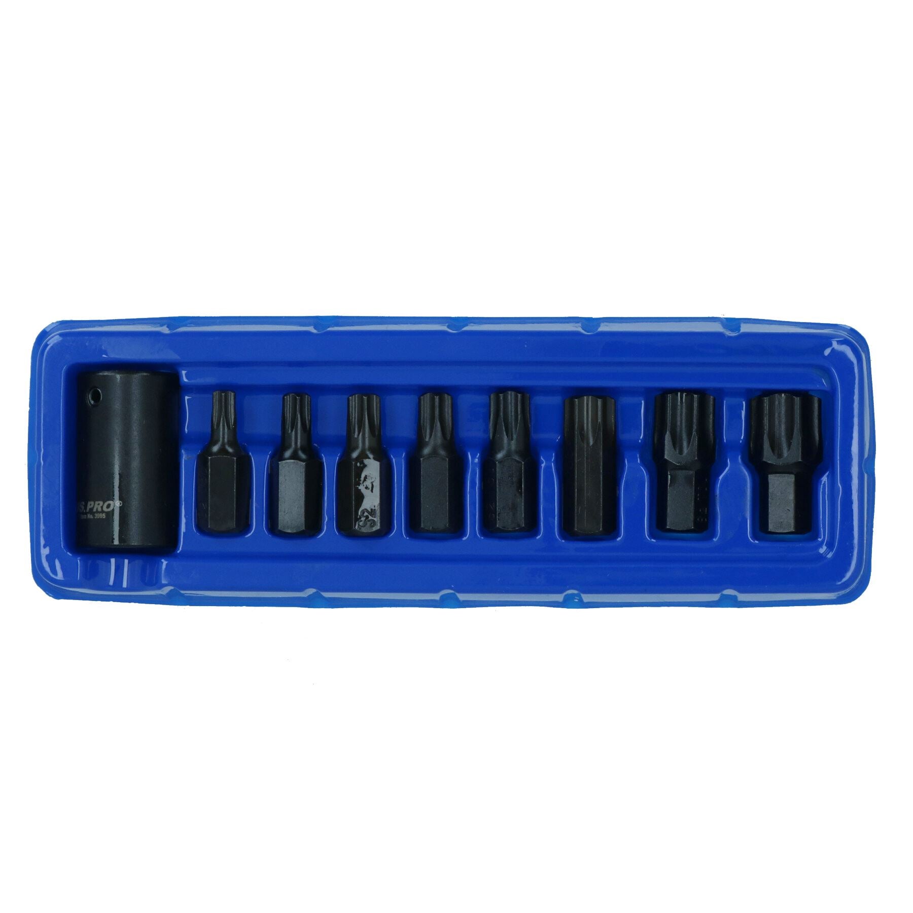 Impact Male Torx Star Bits Sockets with 1/2in Drive Bit Holder T30 – T70 9pc Set