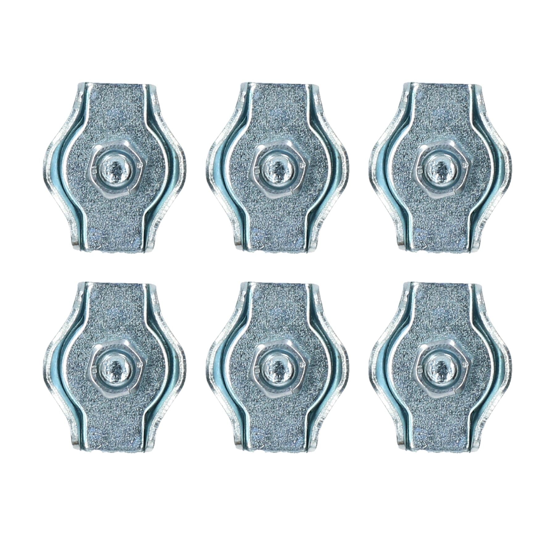 Serre-câbles Simplex 4 mm/6 mm avec poignée en boucle de câble plaqué zinc