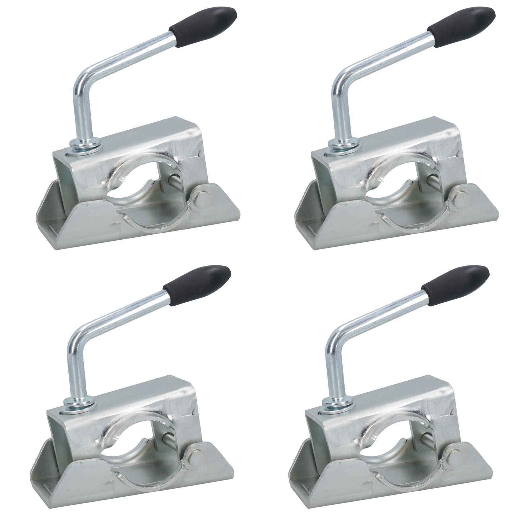 48mm Gepresster Stahl Stützradklemme Stützständer Anhänger Caravan Verzinkt
