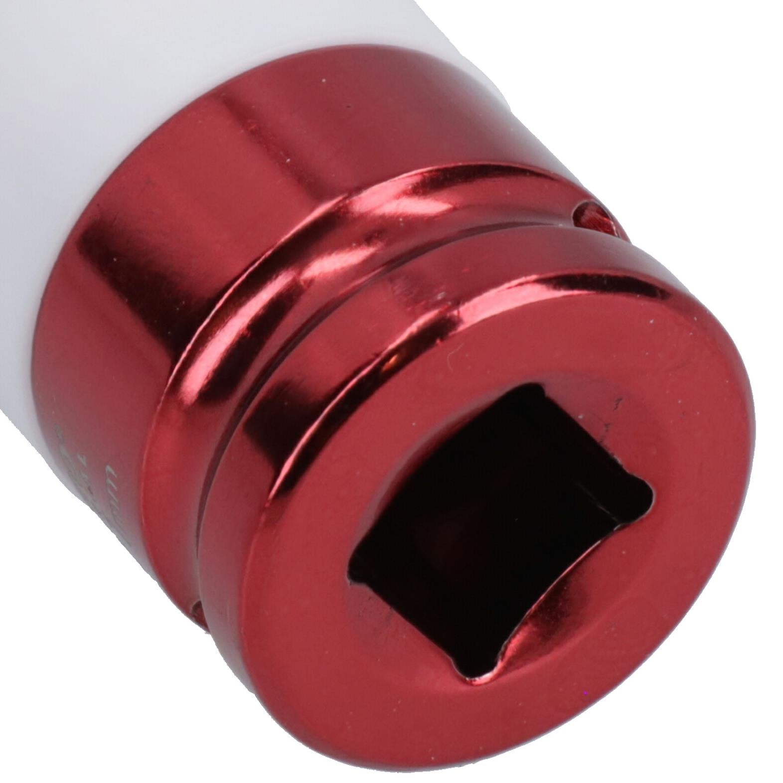 1/2 Zoll Antrieb, tiefe metrische MM-Steckschlüssel für Leichtmetall-Radmuttern, 17 mm, 19 mm, 21 mm