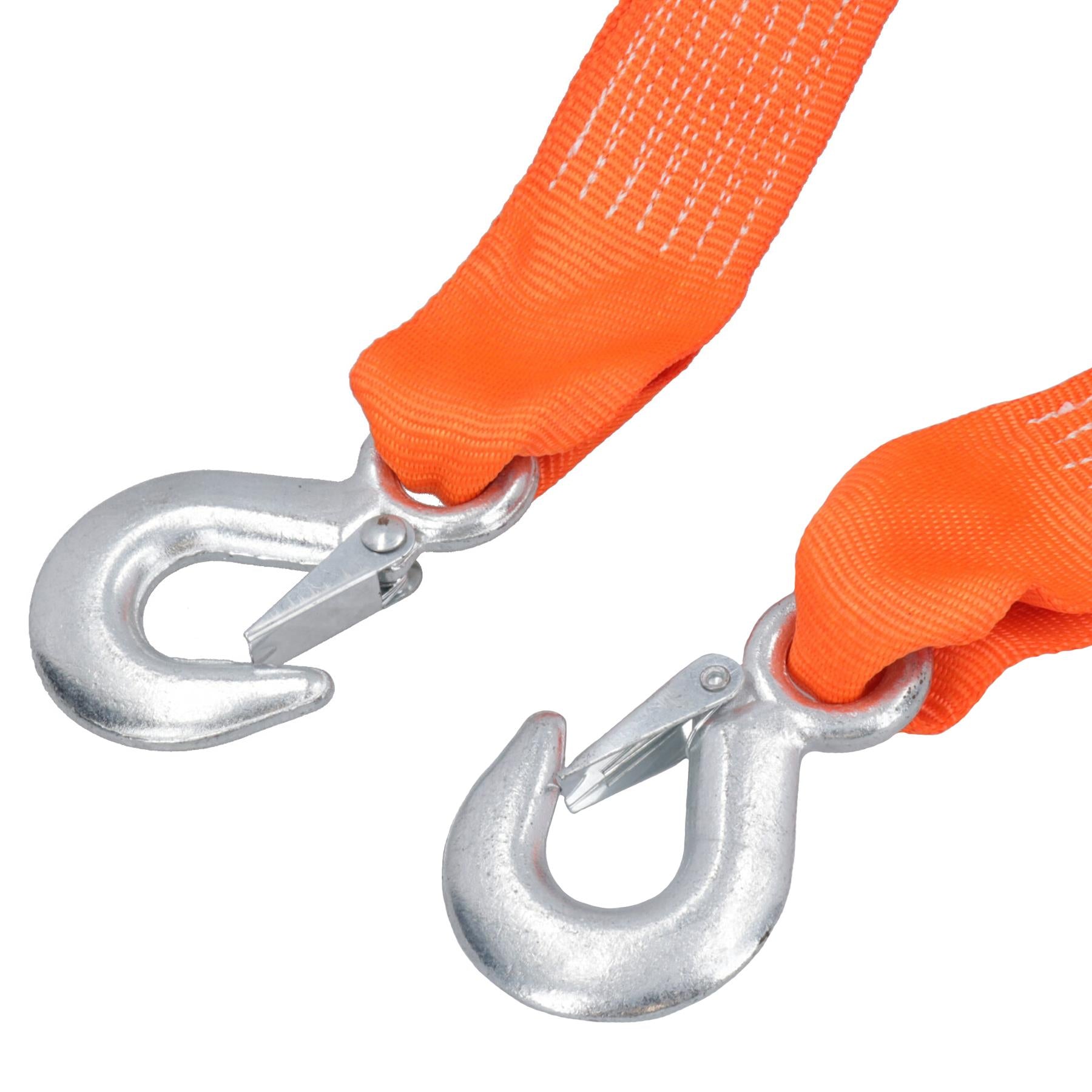 Elasticated Tow Rope with Snap Shackles & Flag 3000kg Rated Towing Strap