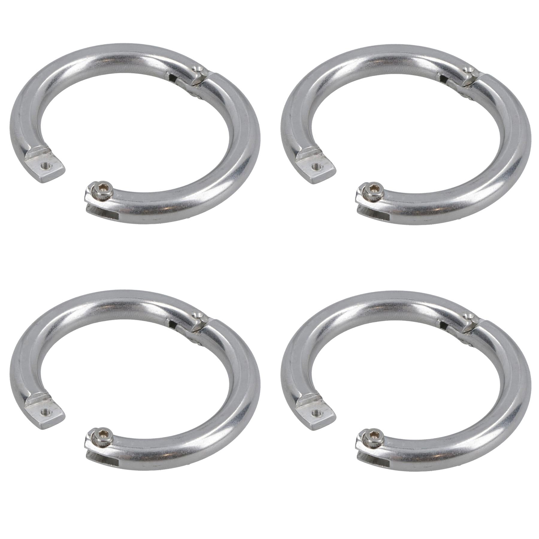 8mm Lockable Split Round Ring Shackle 316 Stainless Steel Splitring