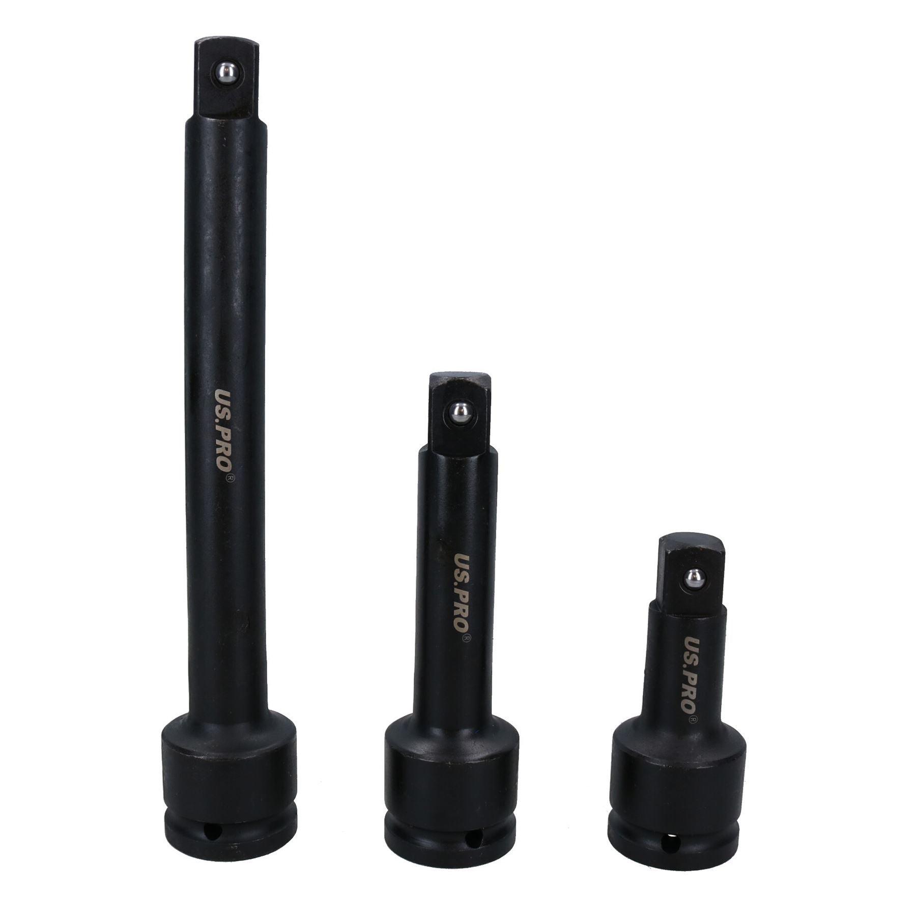 Jeu de 3 rallonges d'impact à entraînement 3/4" 4 - 6" 100 - 255 mm pour camions poids lourds très résistants
